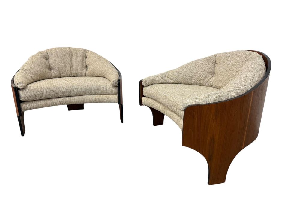 Henry Glass Intimate Island Lounge Chairs