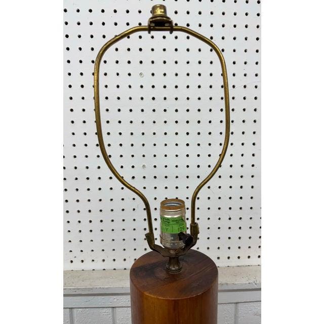 Mid-Century Modern Walnut Table Lamp - Image 3