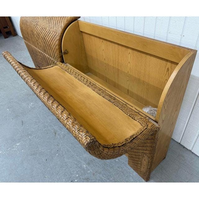 Vintage Henredon Leather King Size Headboard - Image 5