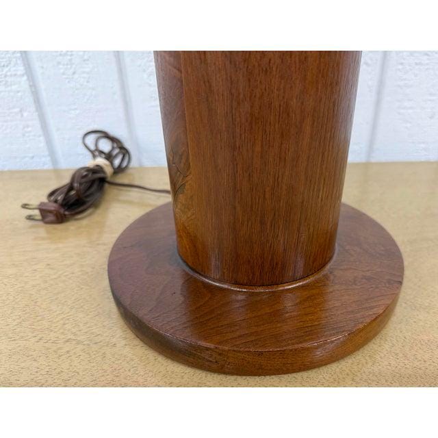 Mid-Century Modern Walnut Table Lamp - Image 5