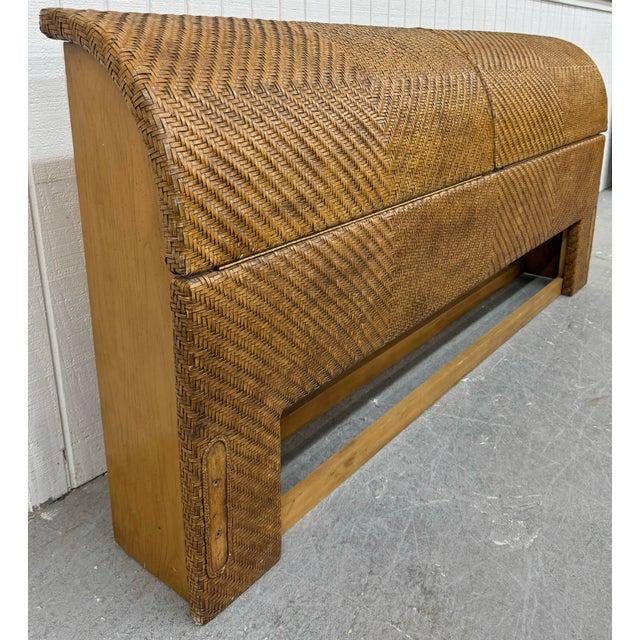 Vintage Henredon Leather King Size Headboard - Image 2