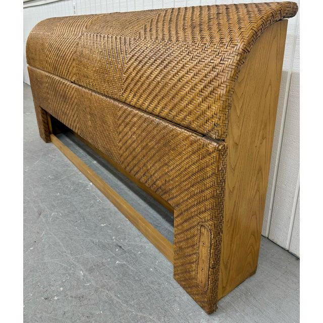 Vintage Henredon Leather King Size Headboard - Image 3