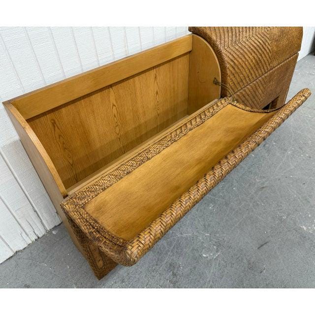 Vintage Henredon Leather King Size Headboard - Image 4