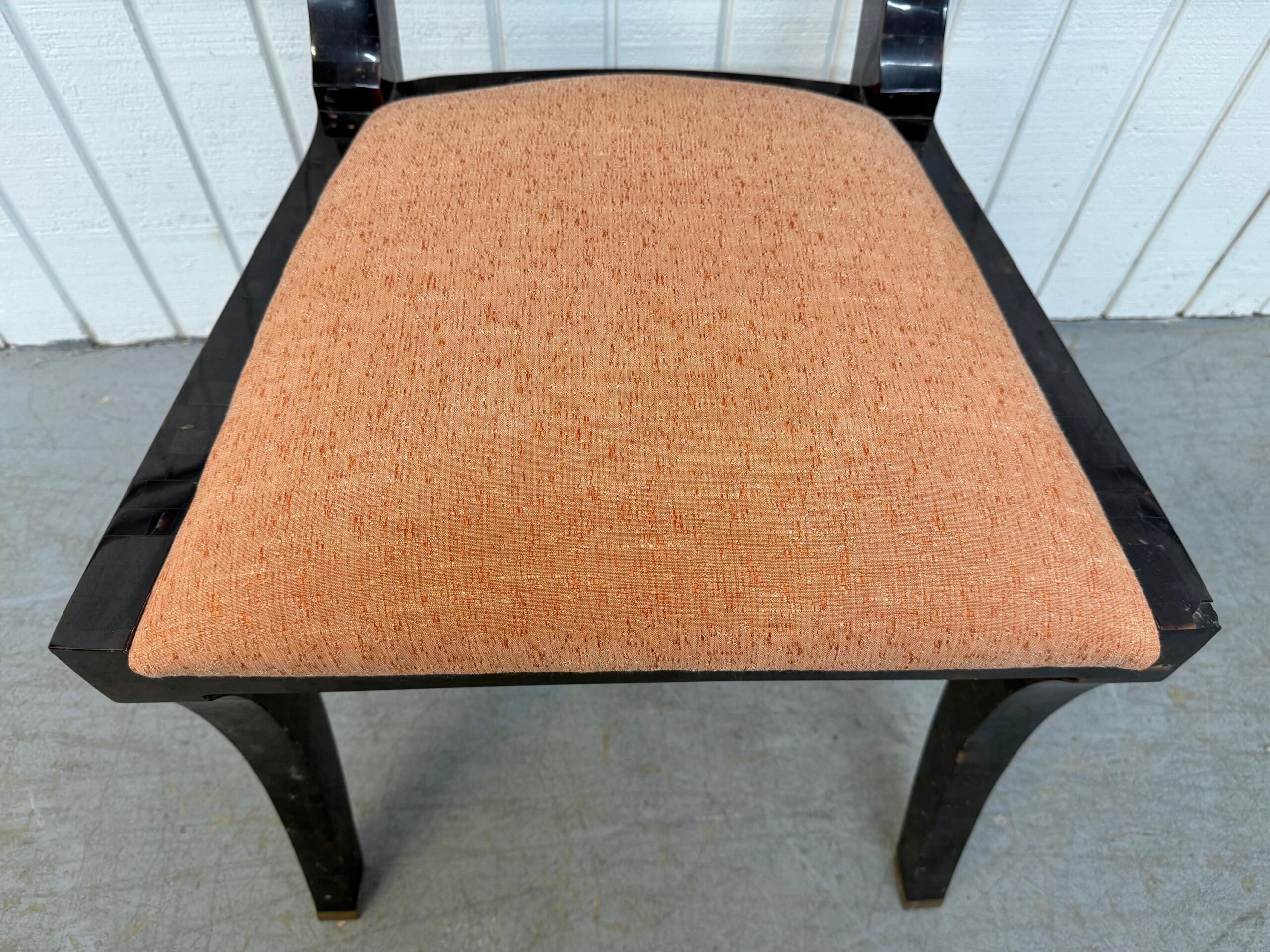 Vintage Horn Klismos Tessellated Dining Chairs - Set of 6 - Image 7