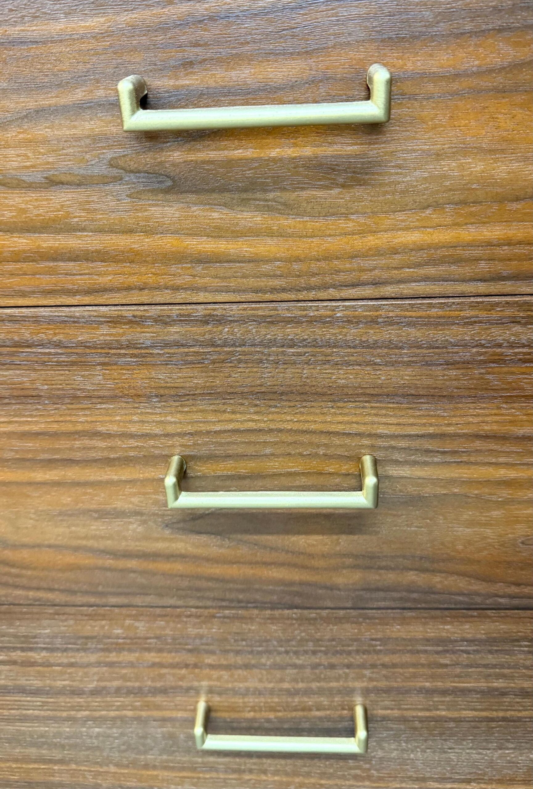 Mid-Century Modern 9-Drawer Walnut Tambour Dresser - Image 8
