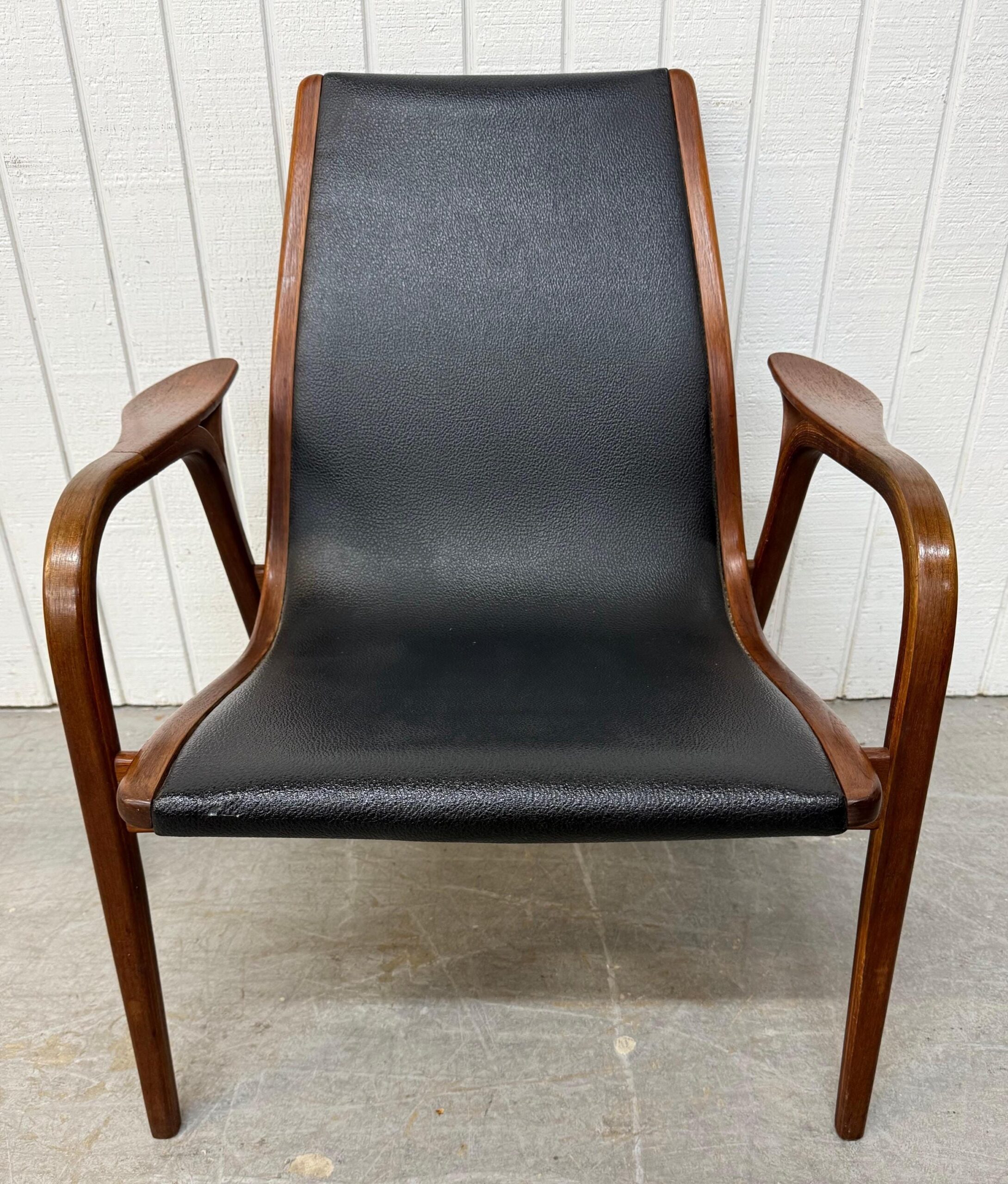 Mid-Century Swedish Modern Lamino Walnut Lounge Chairs - Set of 2 - Image 5