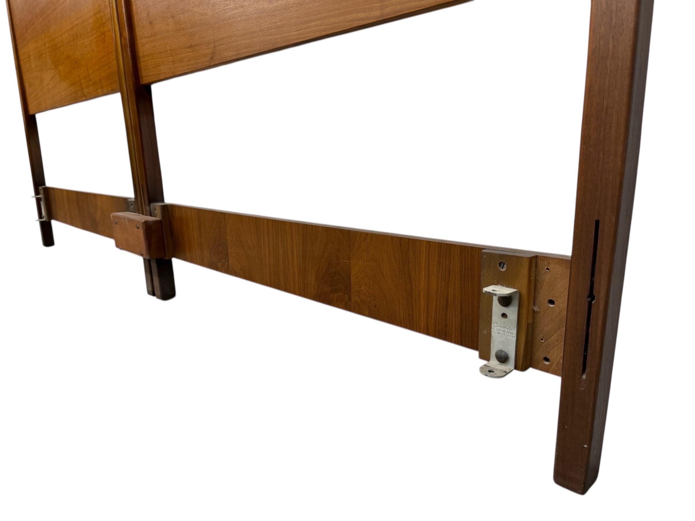 Mid-Century Modern Drexel Declaration Walnut King Size Headboard - Image 5