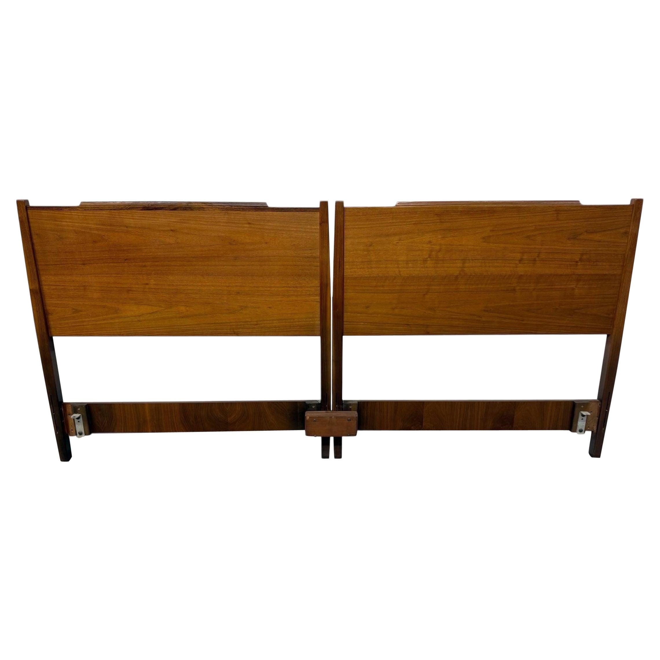 Mid-Century Modern Drexel Declaration Walnut King Size Headboard