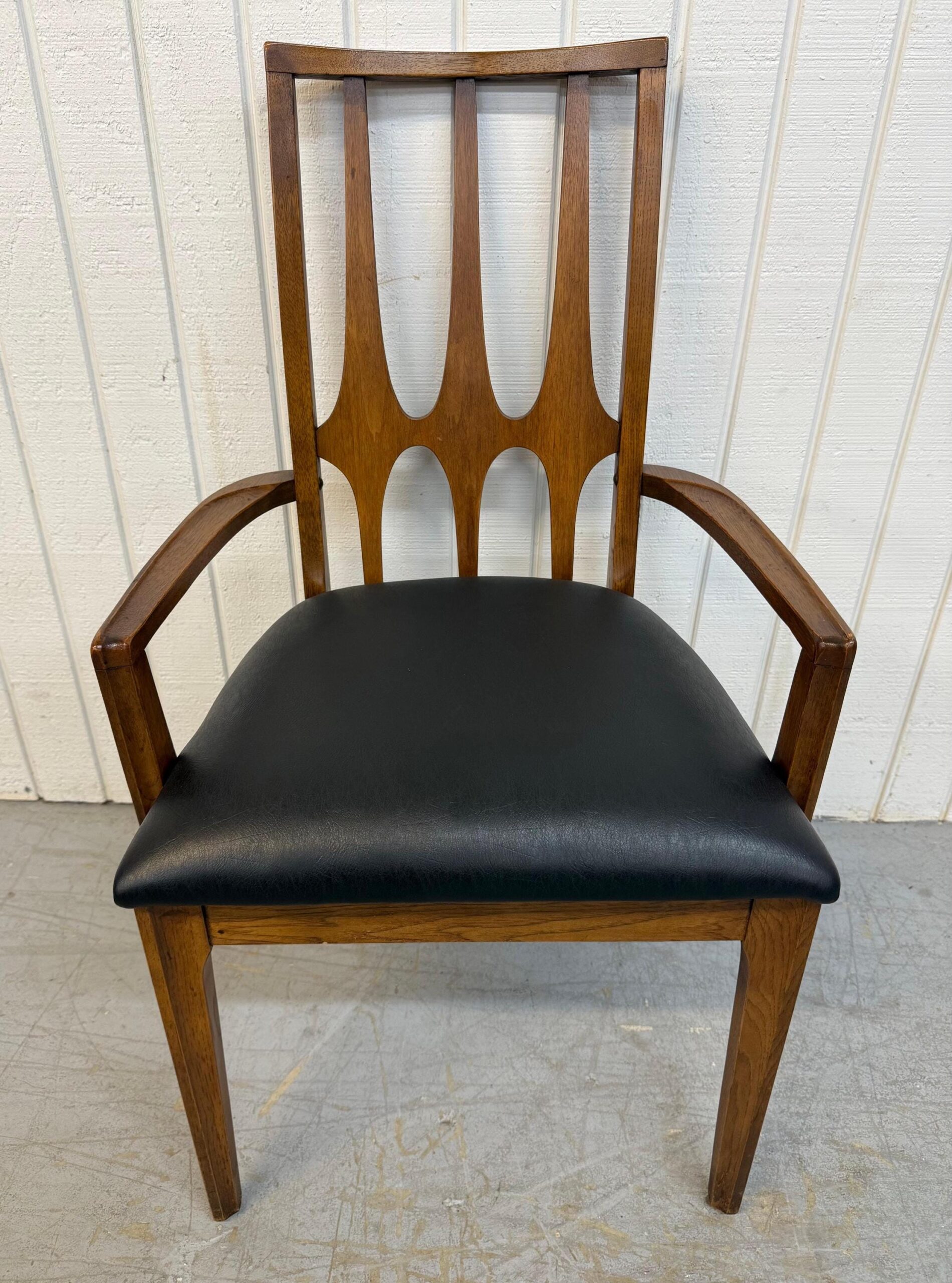 Mid-Century Modern Broyhill Brasilia Walnut Dining Chairs - Set of 6 - Image 4