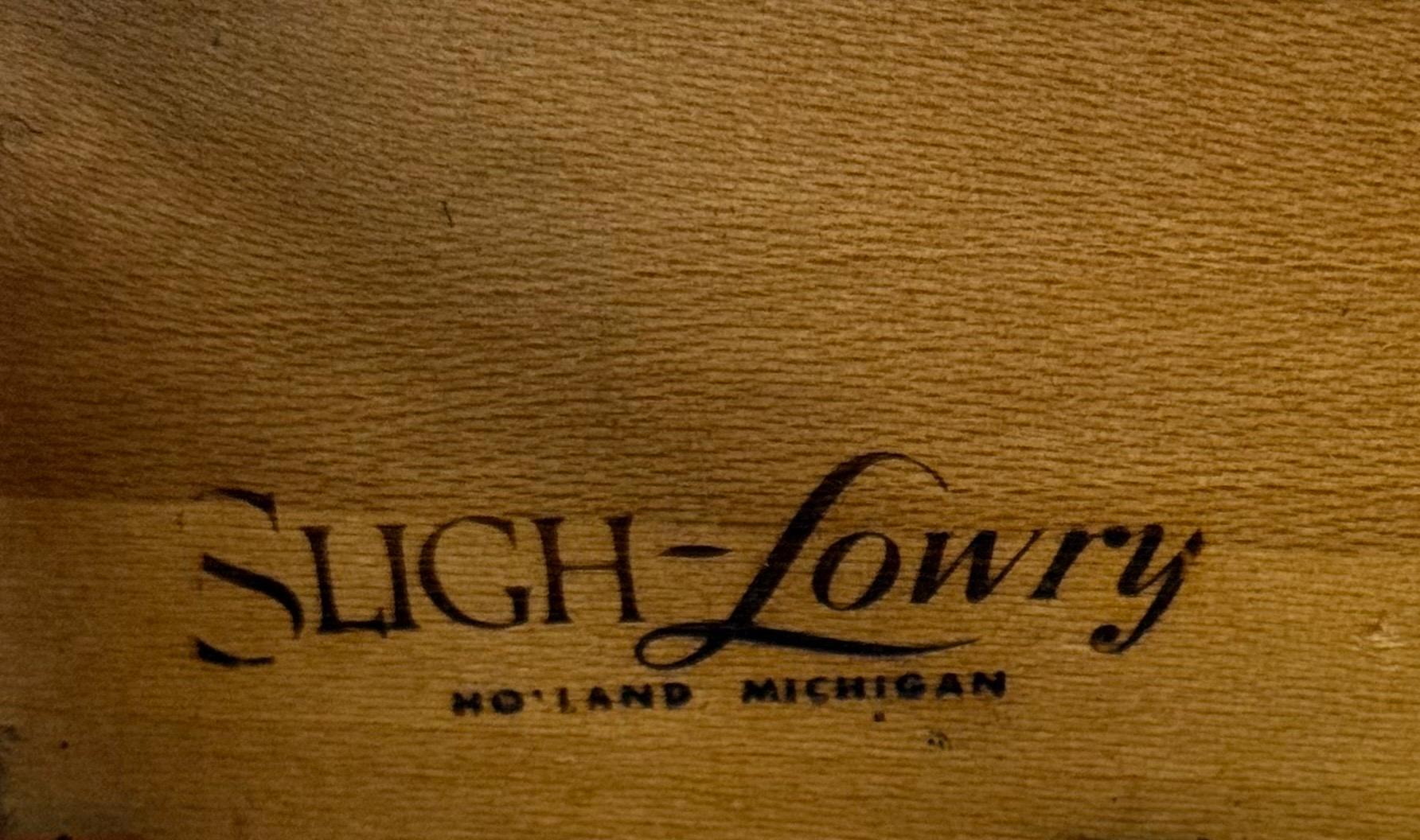 Mid-Century Modern Sligh-Lowry Floating Roll-Top Walnut Desk - Image 10