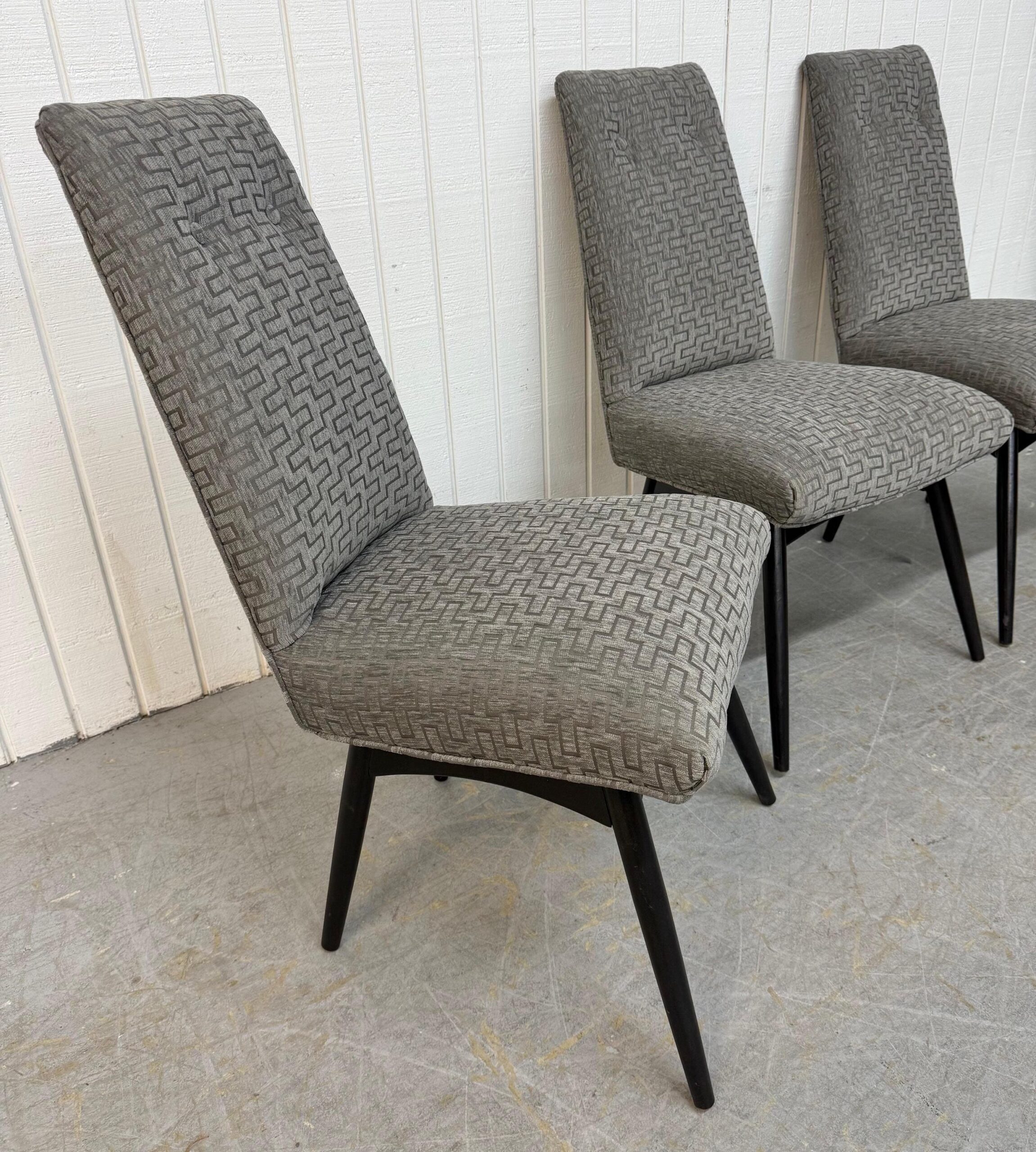 Mid-Century Modern Adrian Pearsall Upholstered Dining Chairs - Set of 4 - Image 2