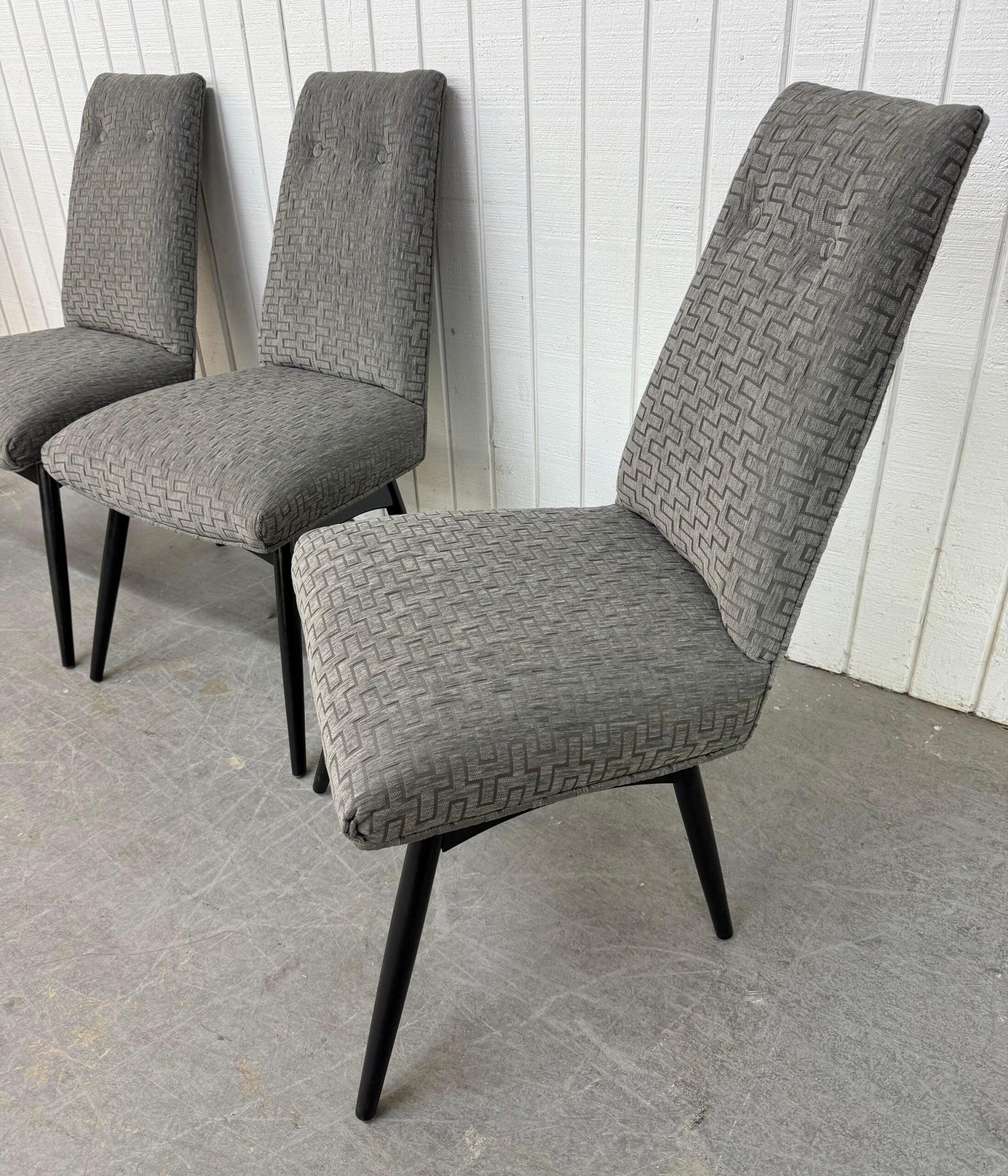 Mid-Century Modern Adrian Pearsall Upholstered Dining Chairs - Set of 4 - Image 3