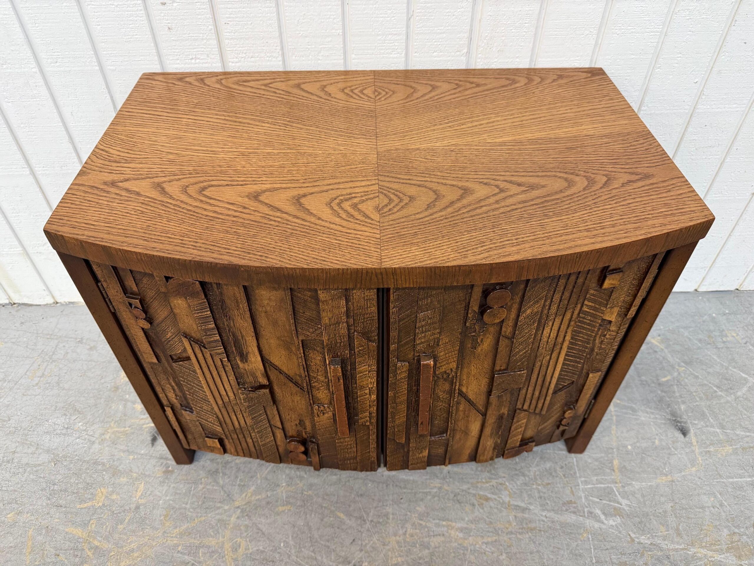 Mid-Century Modern Lane Pueblo Brutalist Nightstands - Set of 2 - Image 7