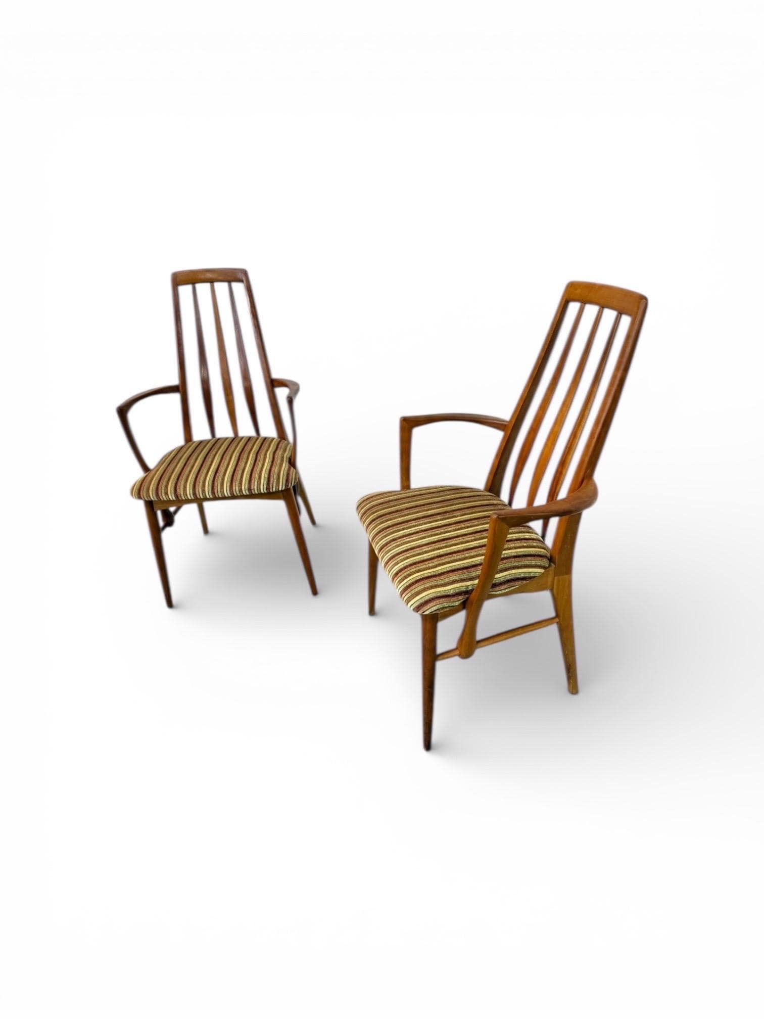 Mid-Century Danish Modern Teak Koefoed "Eva" Arm Chairs - Set of 2 - Image 4