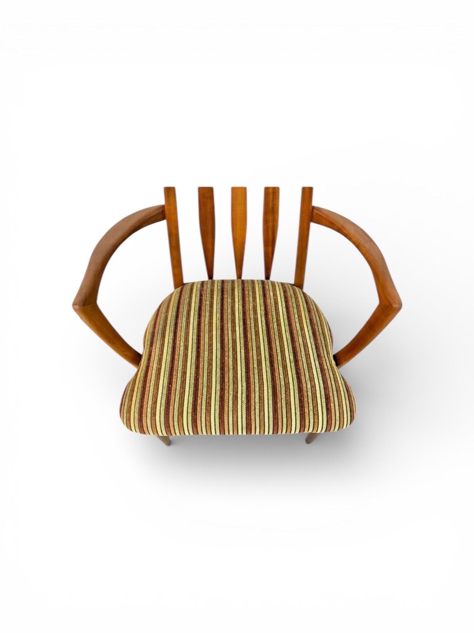 Mid-Century Danish Modern Teak Koefoed "Eva" Arm Chairs - Set of 2 - Image 5
