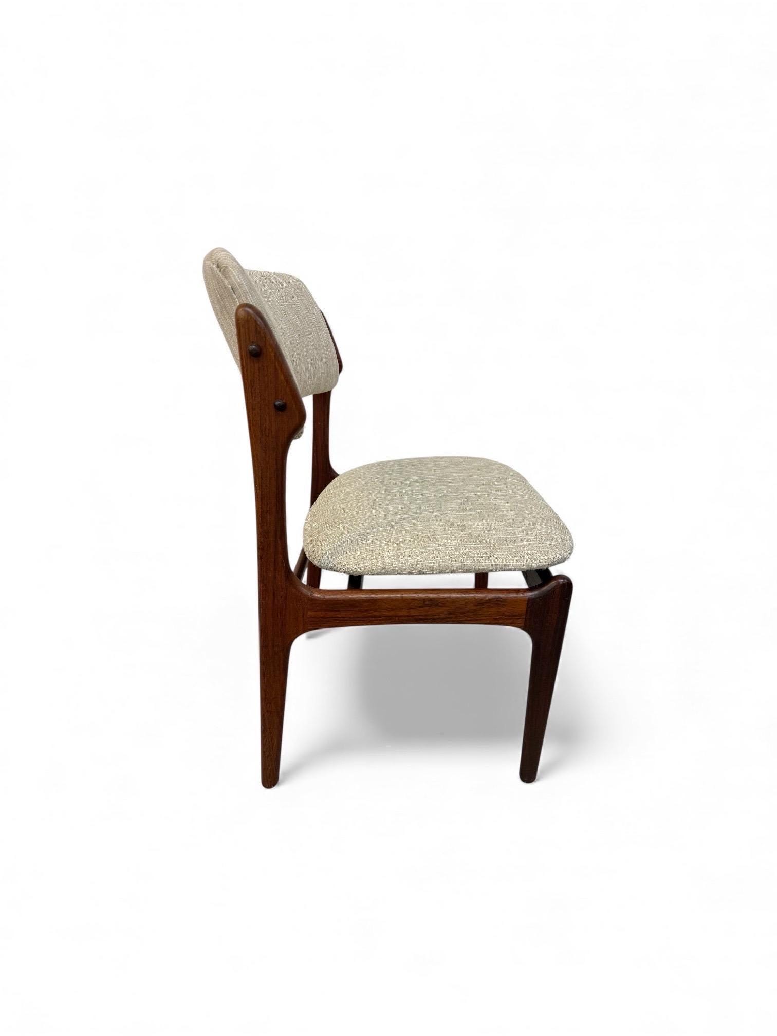 Mid-Century Danish Modern Erik Buch Rosewood Dining Chairs - Set of 6 - Image 5
