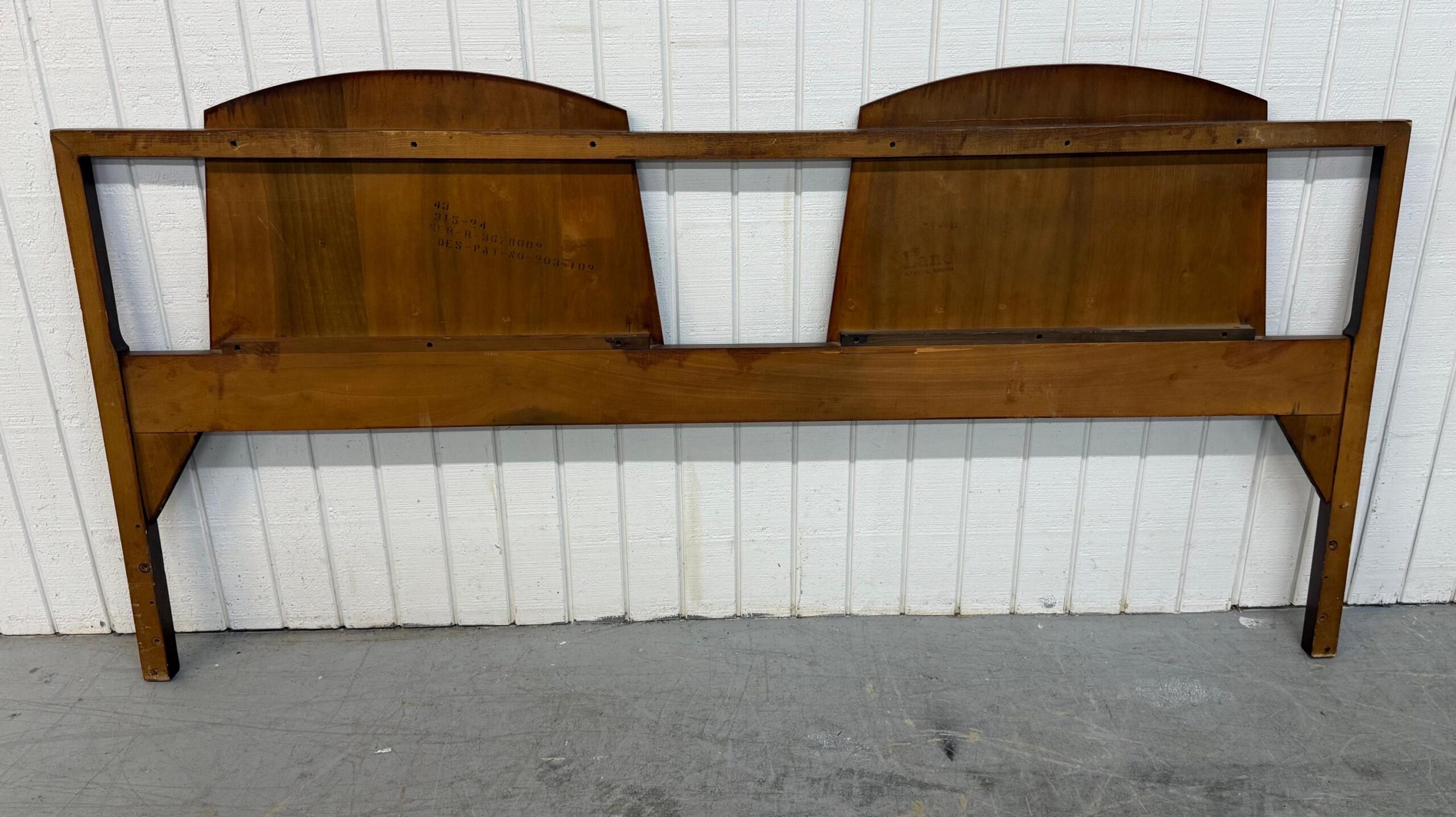 Mid-Century Modern Lane 1st Edition King Size Walnut Headboard - Image 6