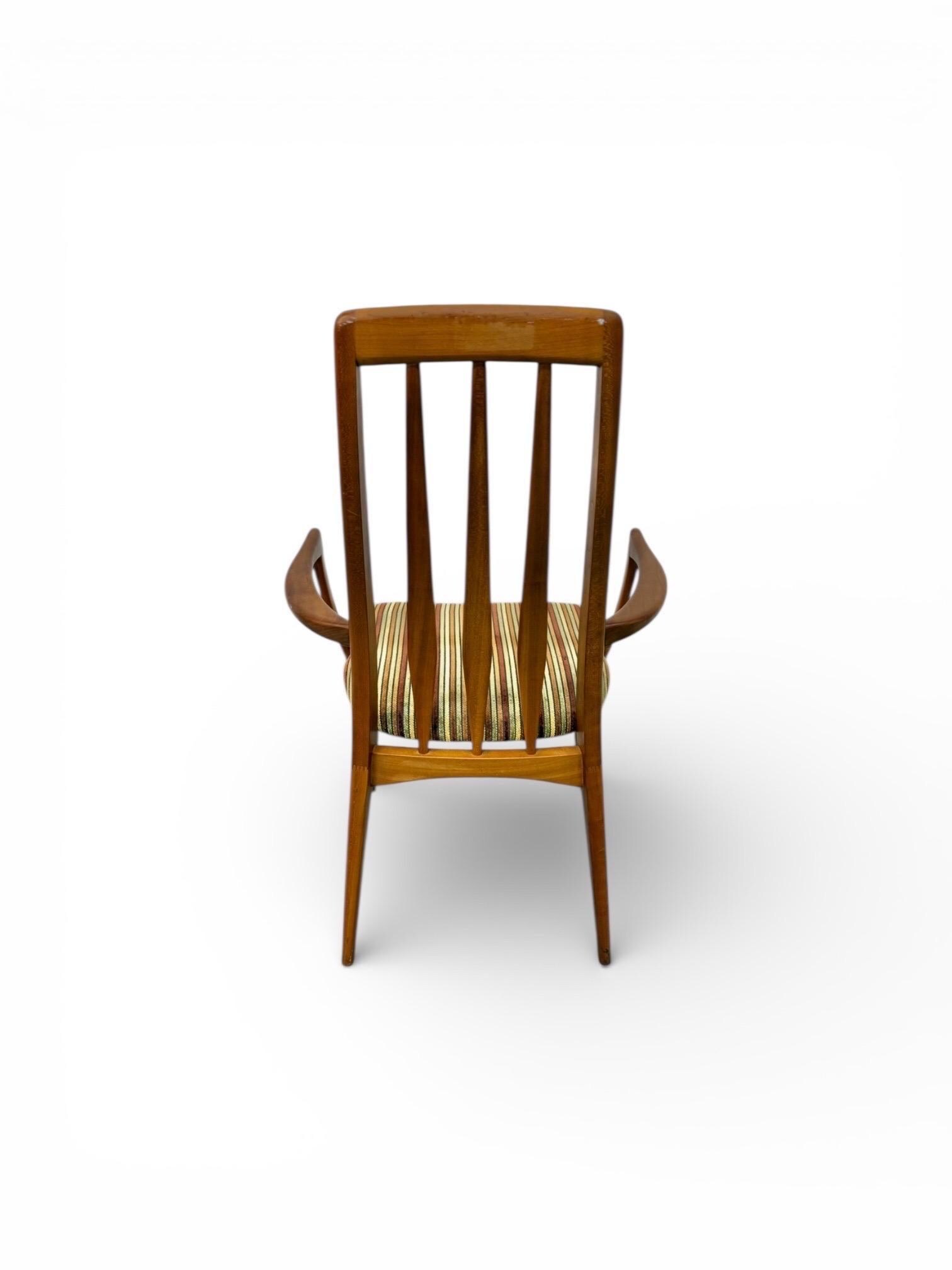 Mid-Century Danish Modern Teak Koefoed "Eva" Arm Chairs - Set of 2 - Image 7