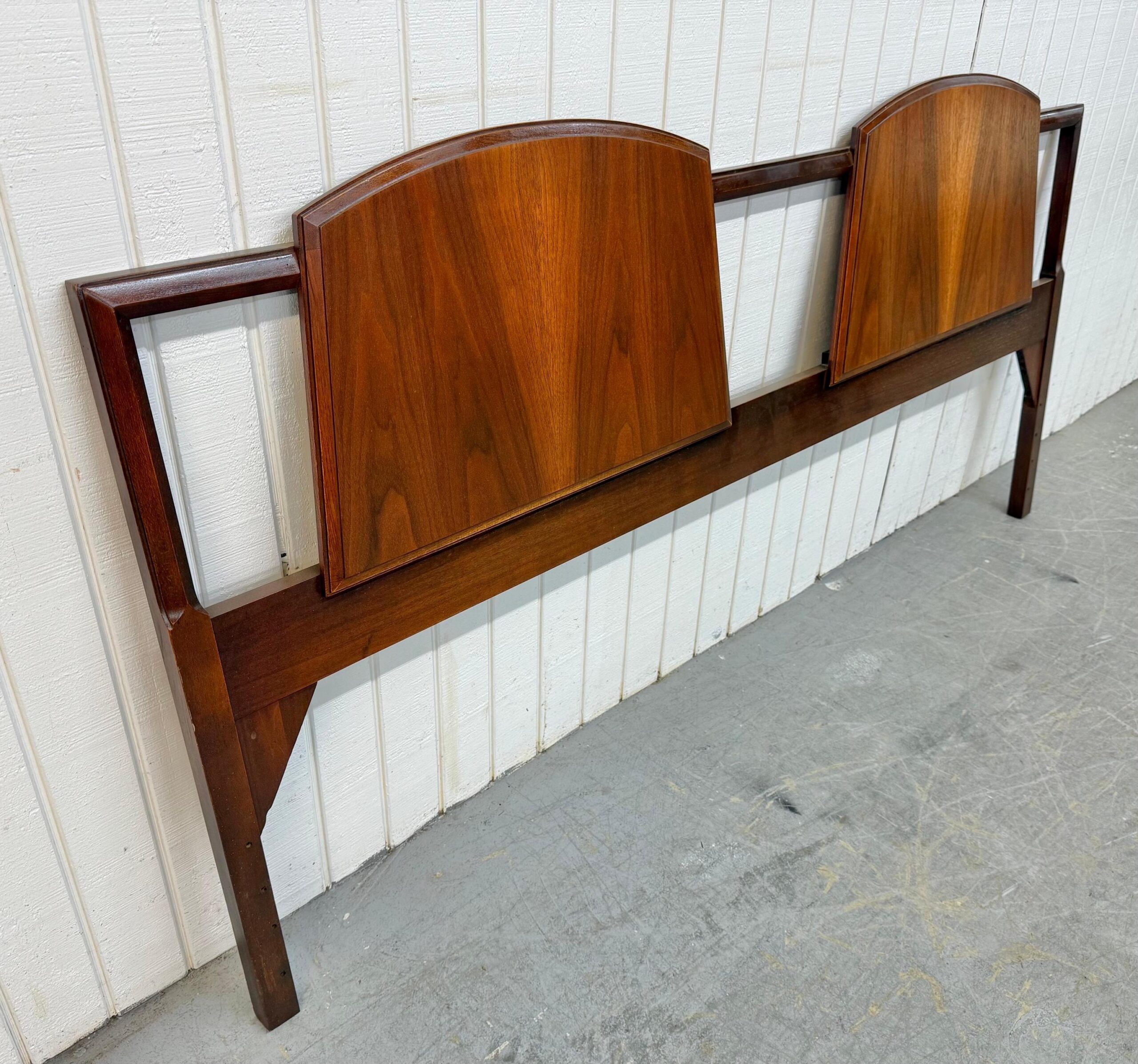 Mid-Century Modern Lane 1st Edition King Size Walnut Headboard - Image 2