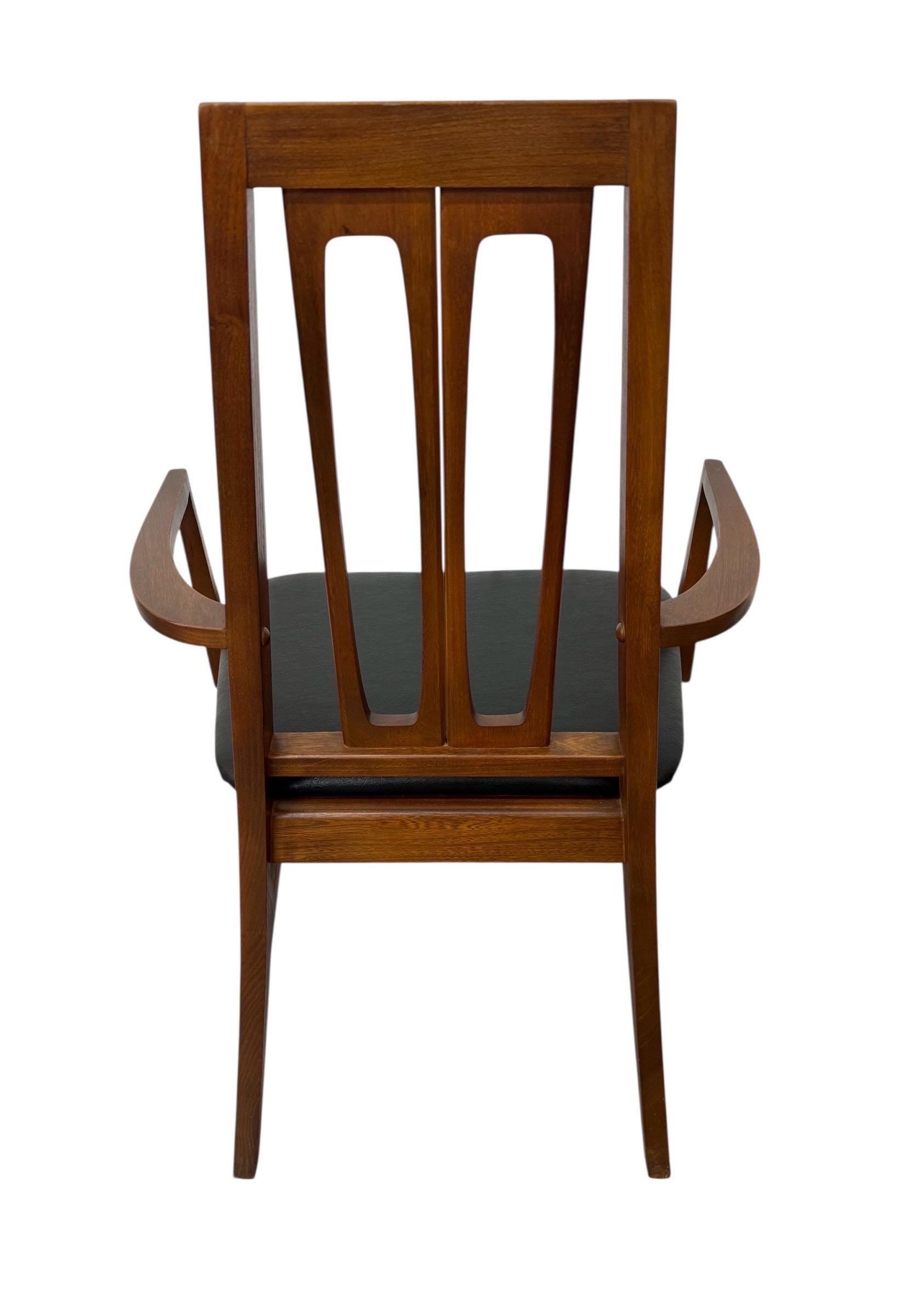 Mid-Century Modern Young Manufacturing Walnut Dining Chairs - Set of 6 - Image 8