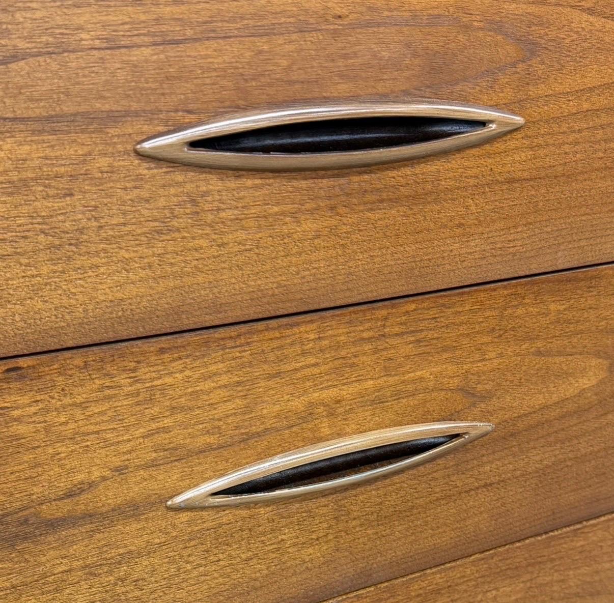 Mid-Century Modern Broyhill Sculptra Walnut High Chest - Image 11