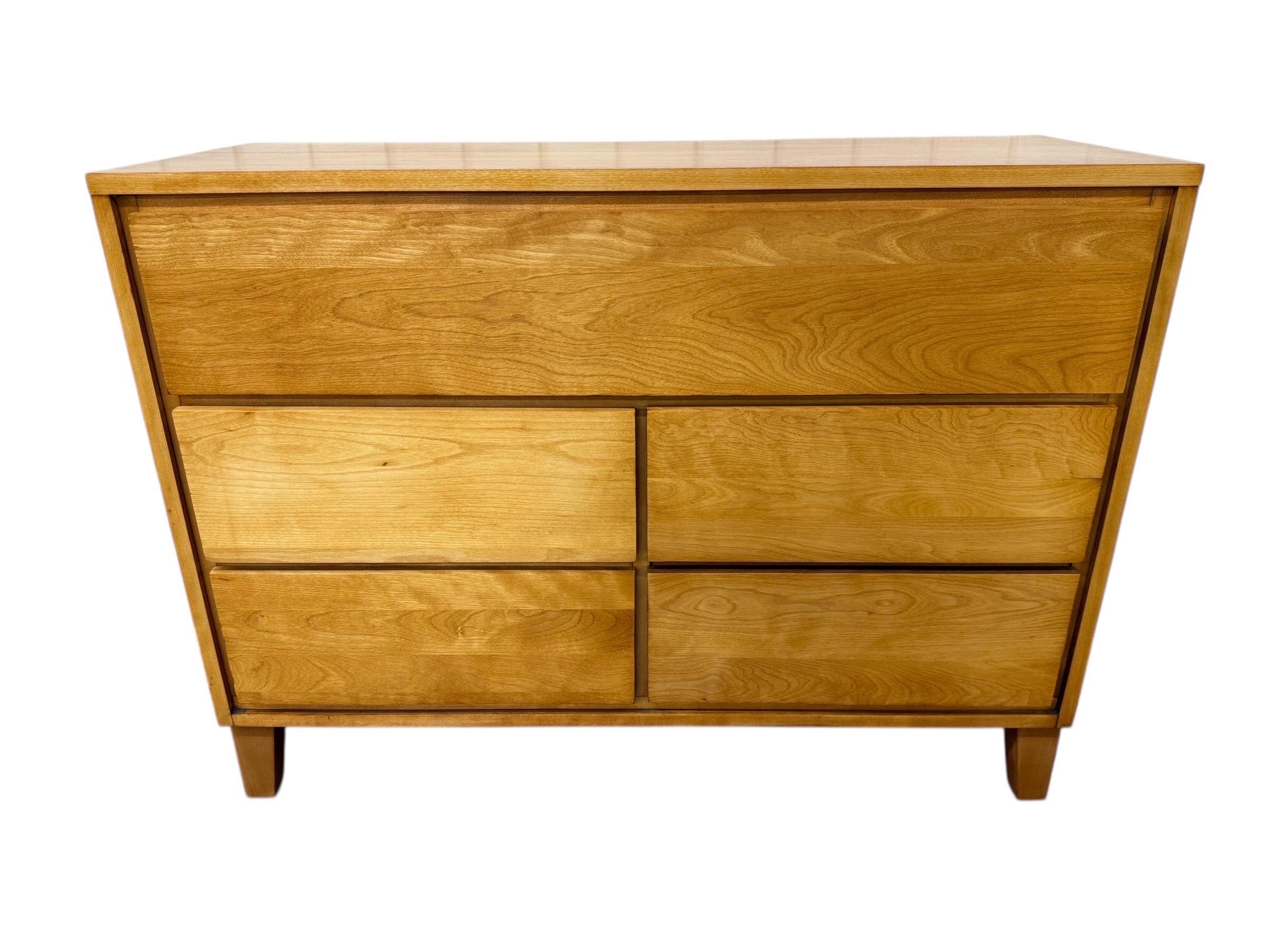 Mid-Century Modern Conant Ball Solid Maple Dressers - Set of 2 - Image 6