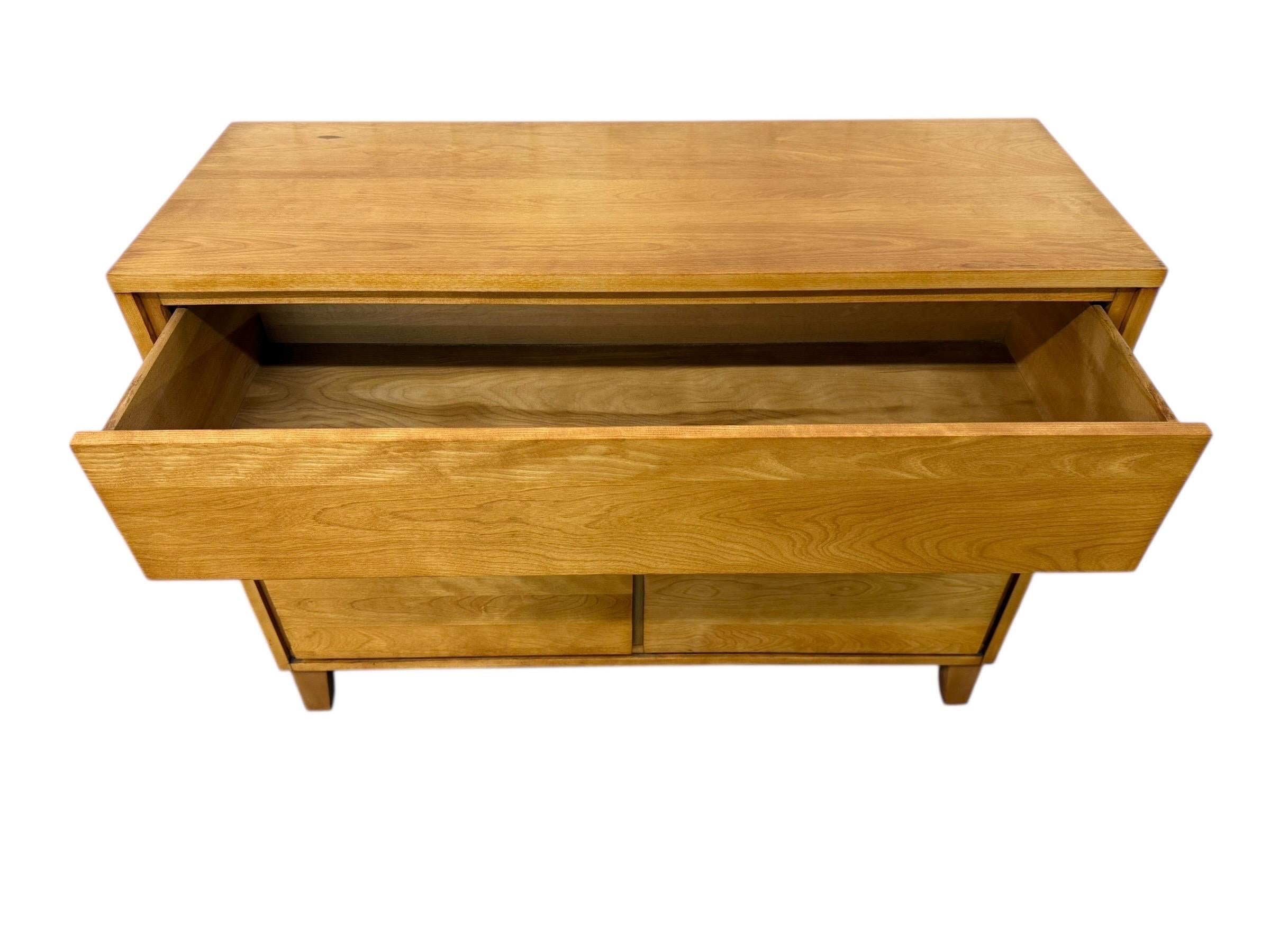 Mid-Century Modern Conant Ball Solid Maple Dressers - Set of 2 - Image 7