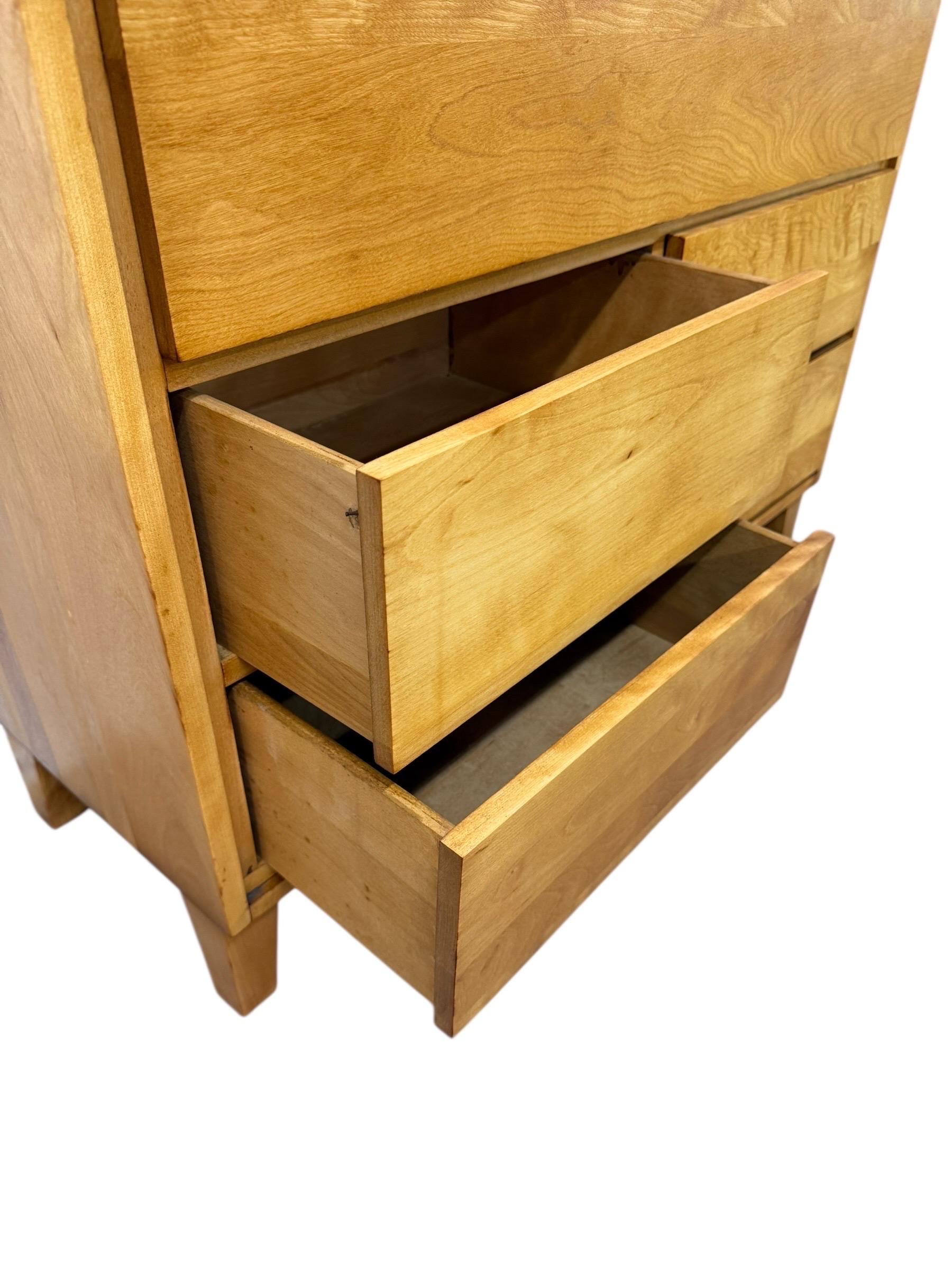 Mid-Century Modern Conant Ball Solid Maple Dressers - Set of 2 - Image 9