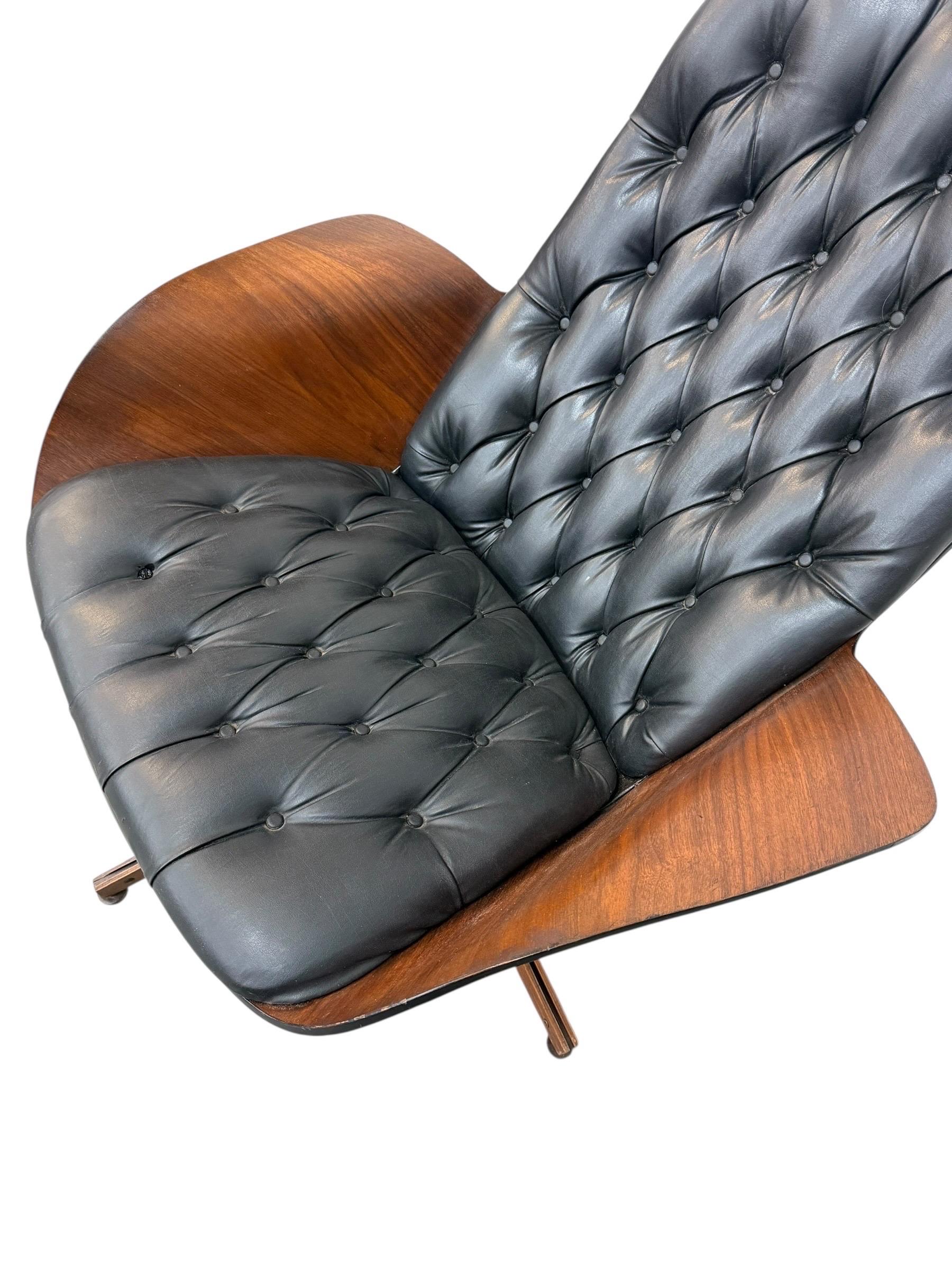Mid-Century Modern Plycraft Mr. Chair & Ottoman - Image 6