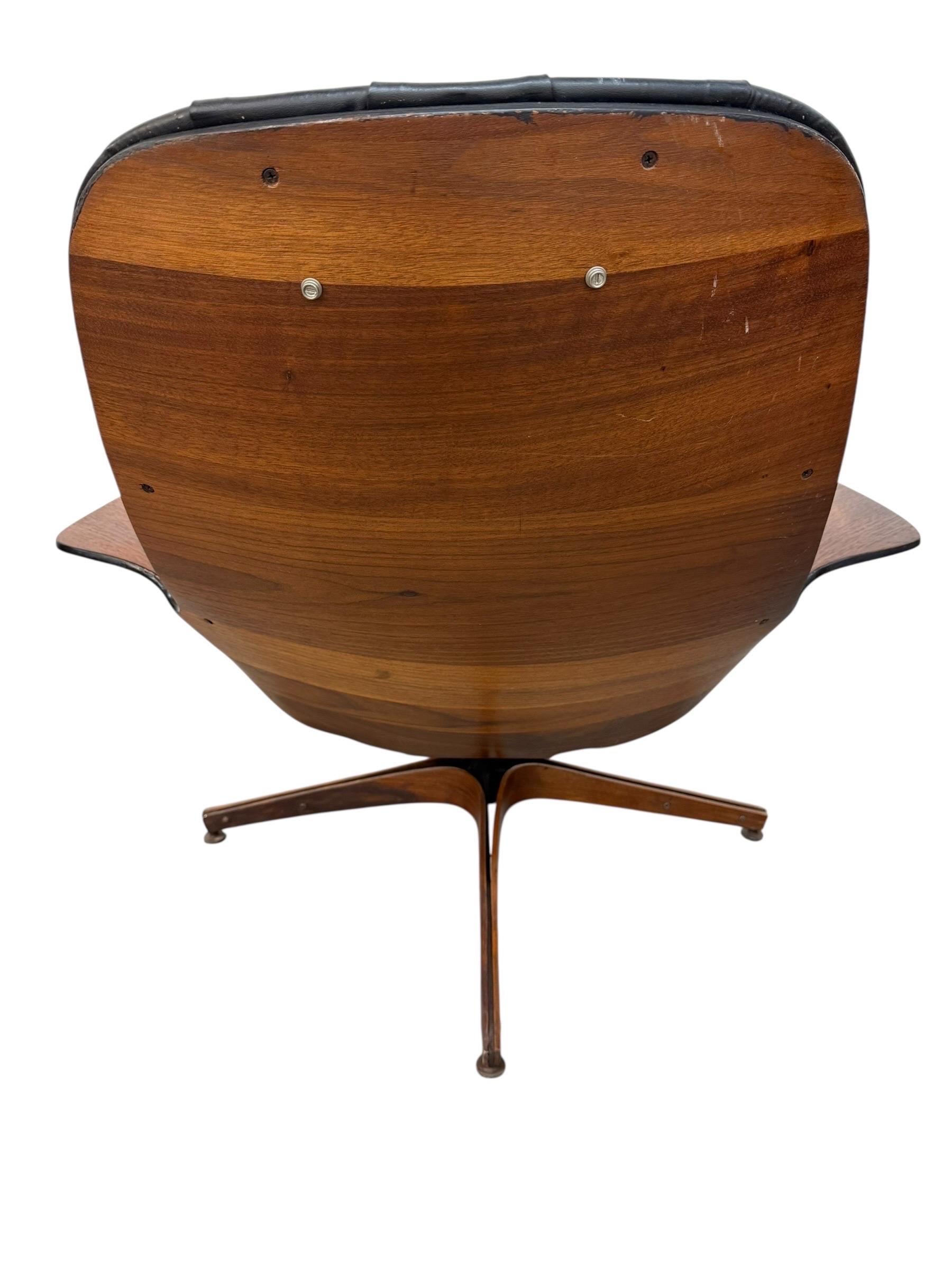 Mid-Century Modern Plycraft Mr. Chair & Ottoman - Image 7