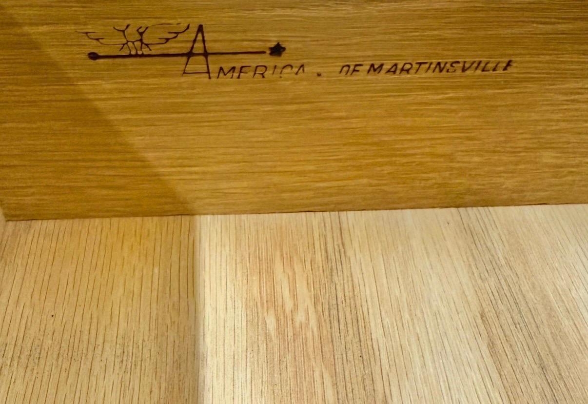 Vintage American of Martinsville Navy Blue Marble Top Nightstands - Set of 2 - Image 11