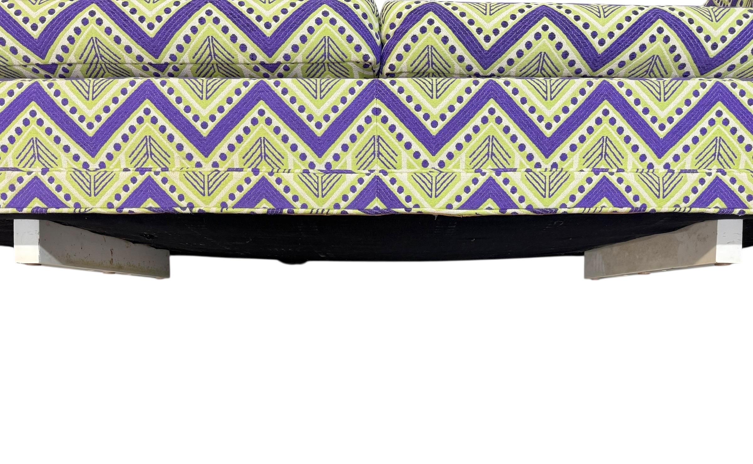 Vintage Dunbar Loveseat with Original Upholstery - Image 6