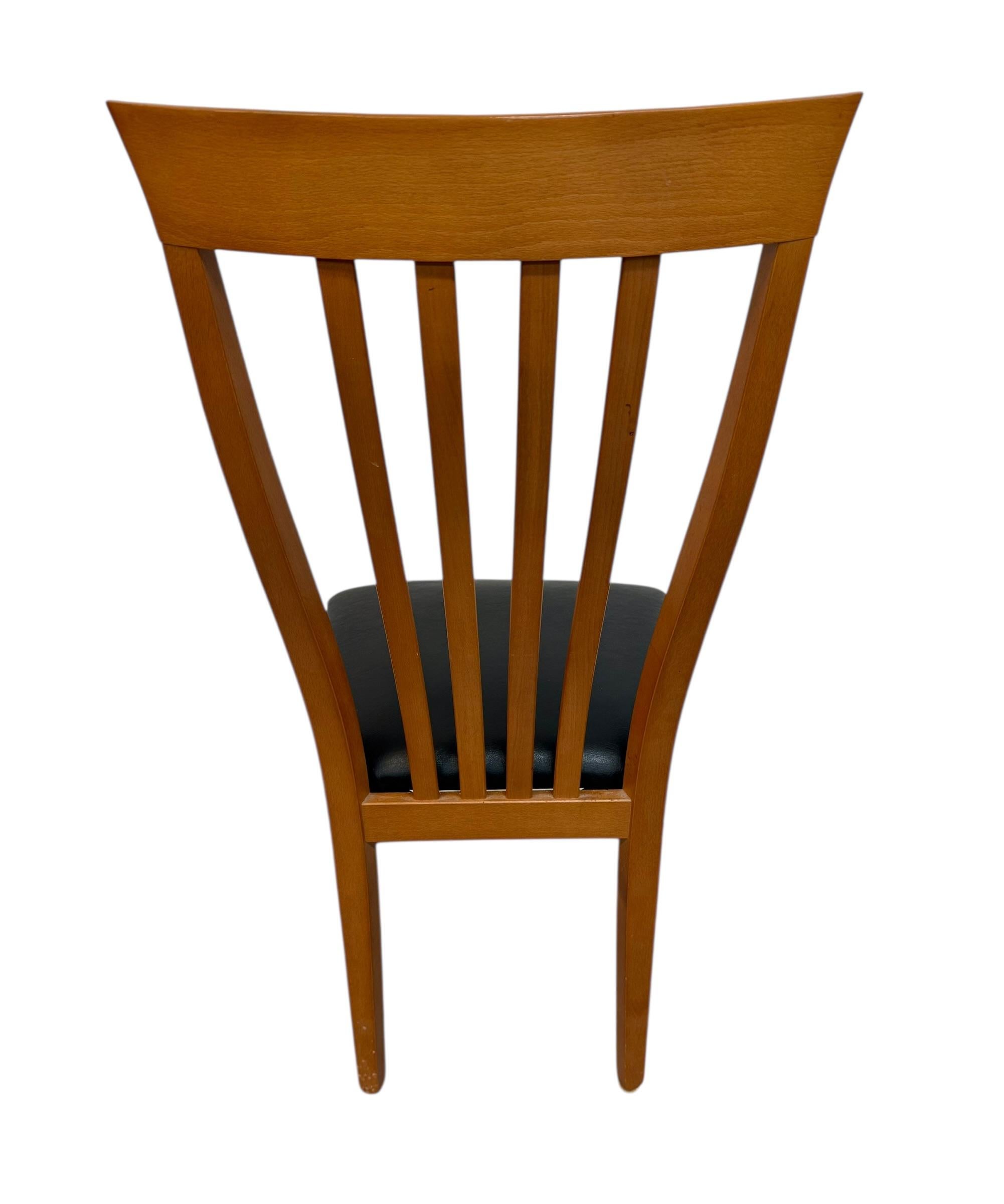 Vintage Italian Modern High-back Dining Chairs - Set of 6 - Image 7