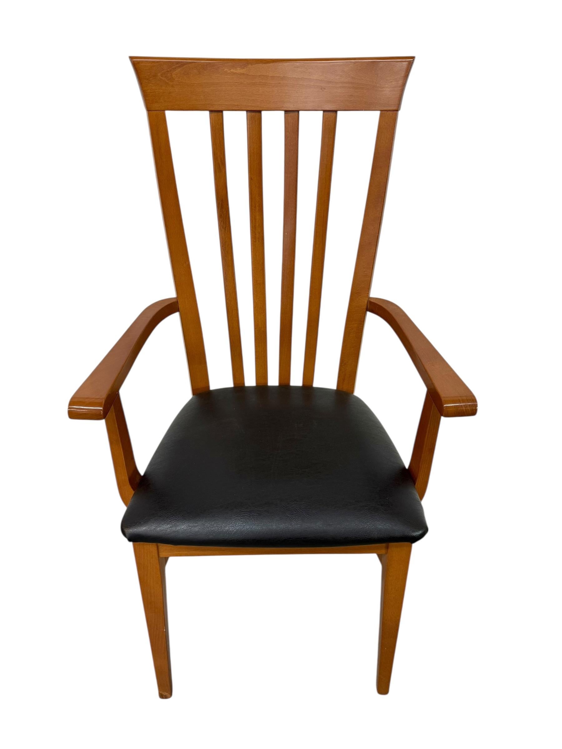 Vintage Italian Modern High-back Dining Chairs - Set of 6 - Image 8