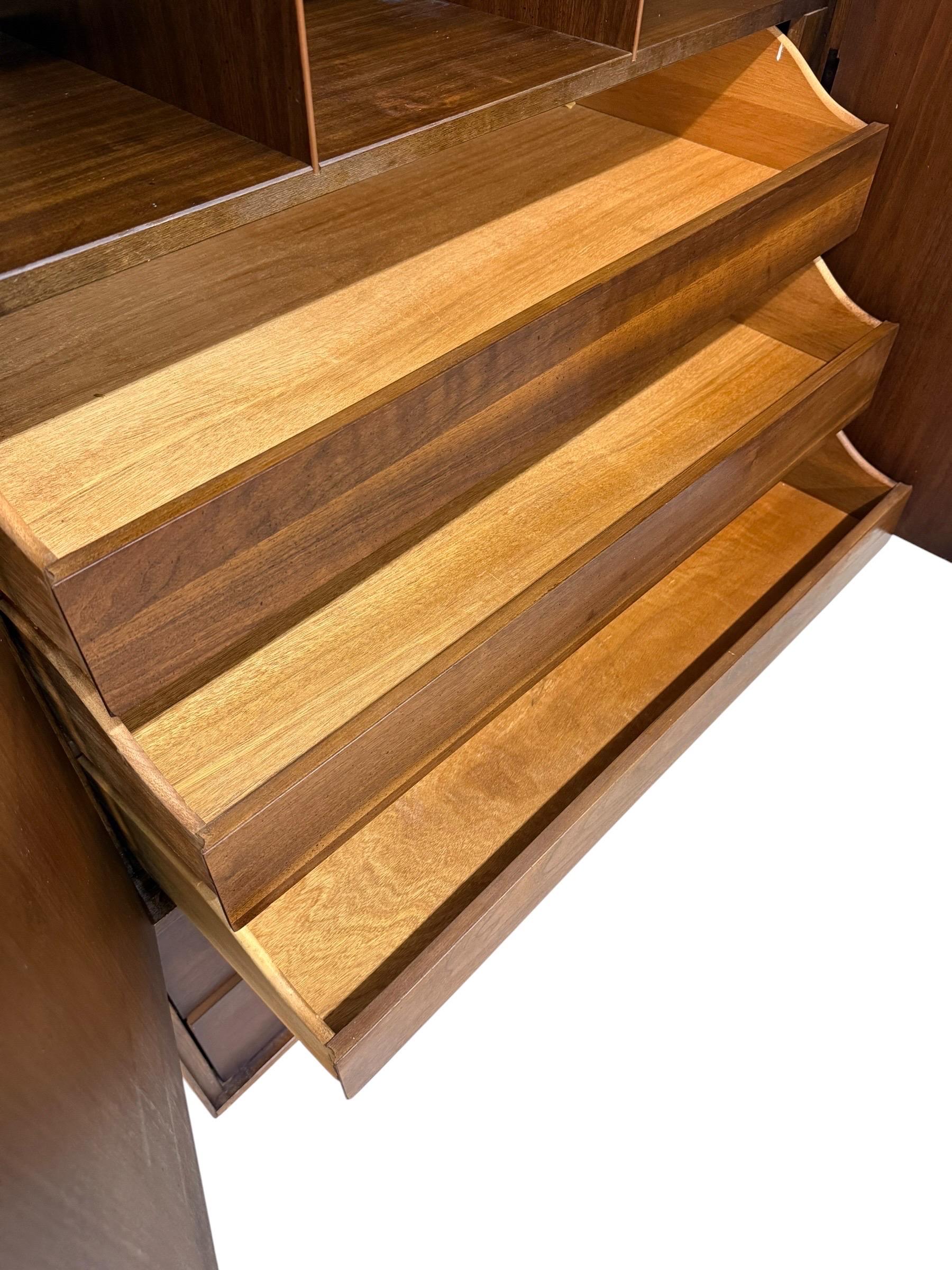 Mid-Century Modern Broyhill Brasilia II Walnut Armoire - Image 6