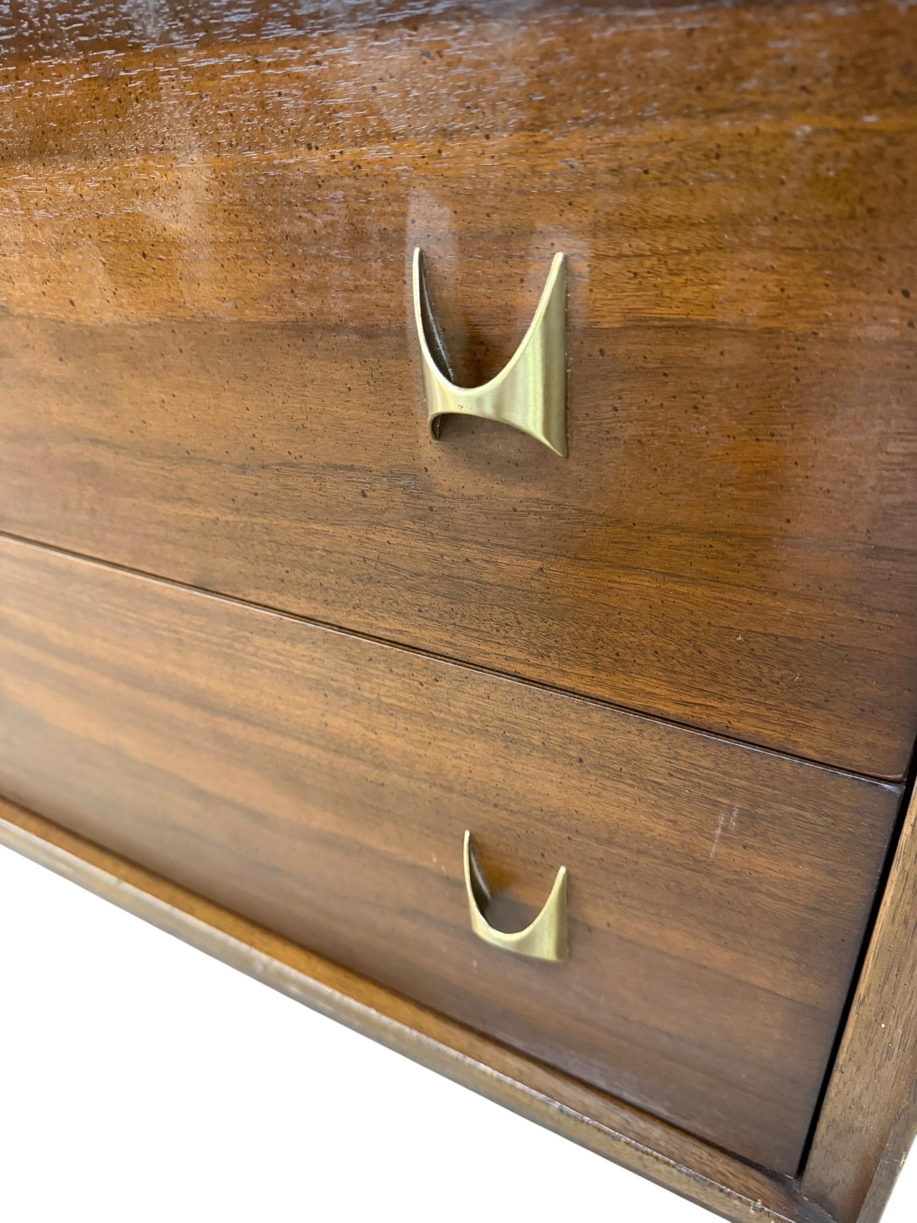 Mid-Century Modern Broyhill Brasilia II Walnut Armoire - Image 9