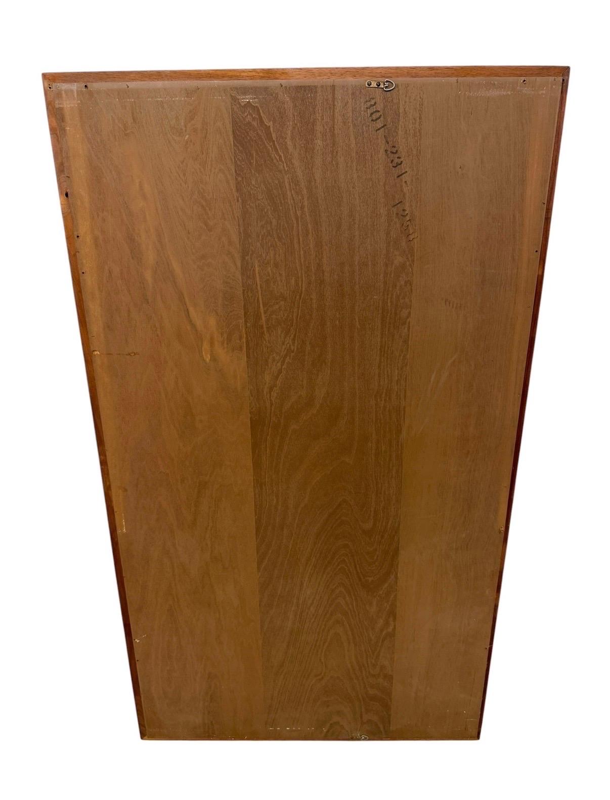 Mid-Century Modern Drexel Walnut Wall Mirror - Image 4