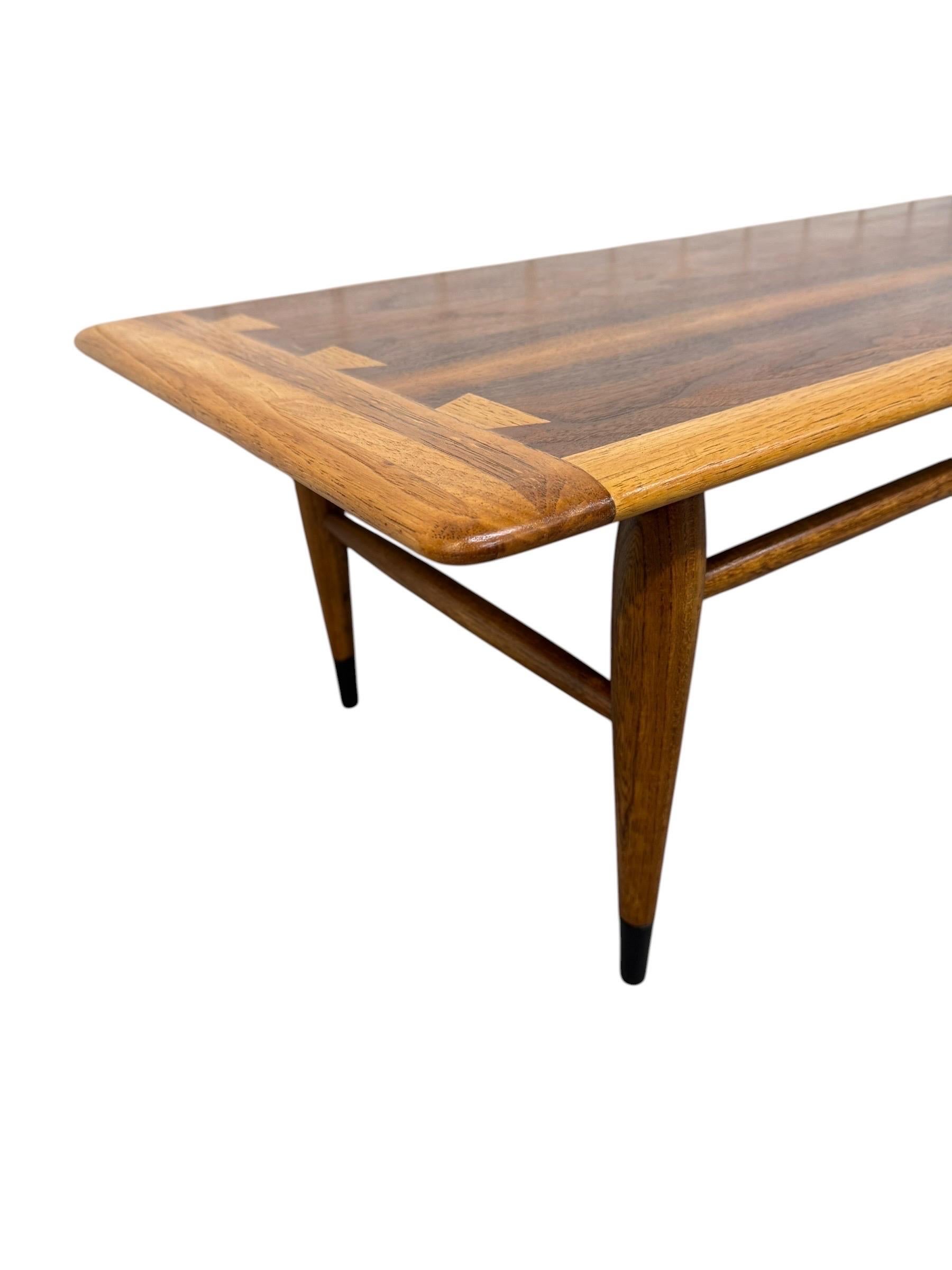 Mid-Century Modern Lane Acclaim Walnut Coffee Table - Refinished! - Image 4