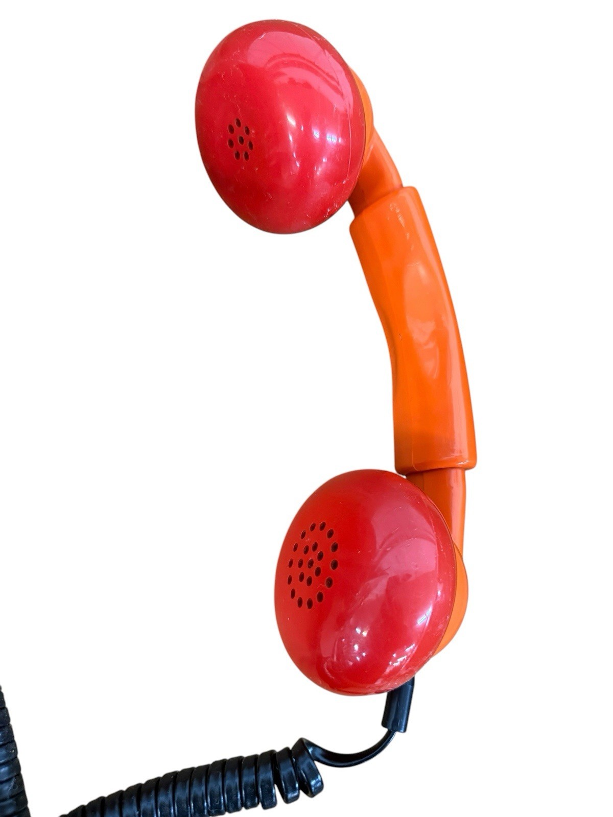 Mid-Century Italian Modern Sergio Todeschini 'Bobo' Telcer Orange Phone-RARE - Image 5