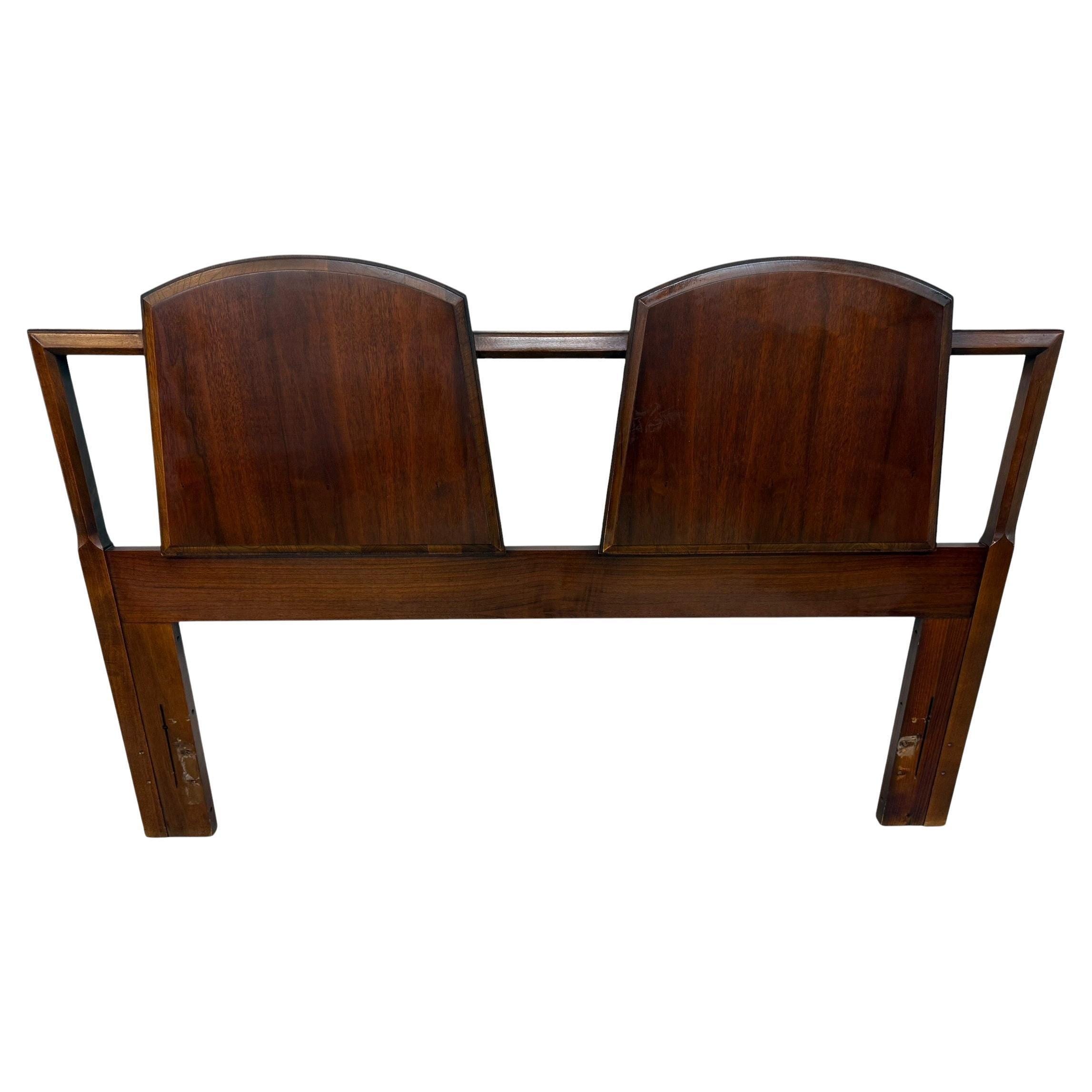 Mid-Century Modern Lane 1st Edition Walnut Full/Queen Walnut Headboard