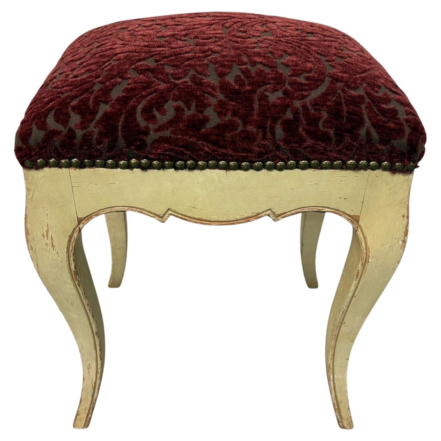 Vintage French Louis XV Style Stool
