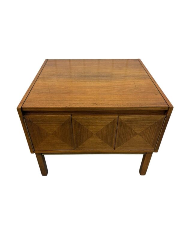 Mid-Century Modern 1960s Walnut Lane Side End Table