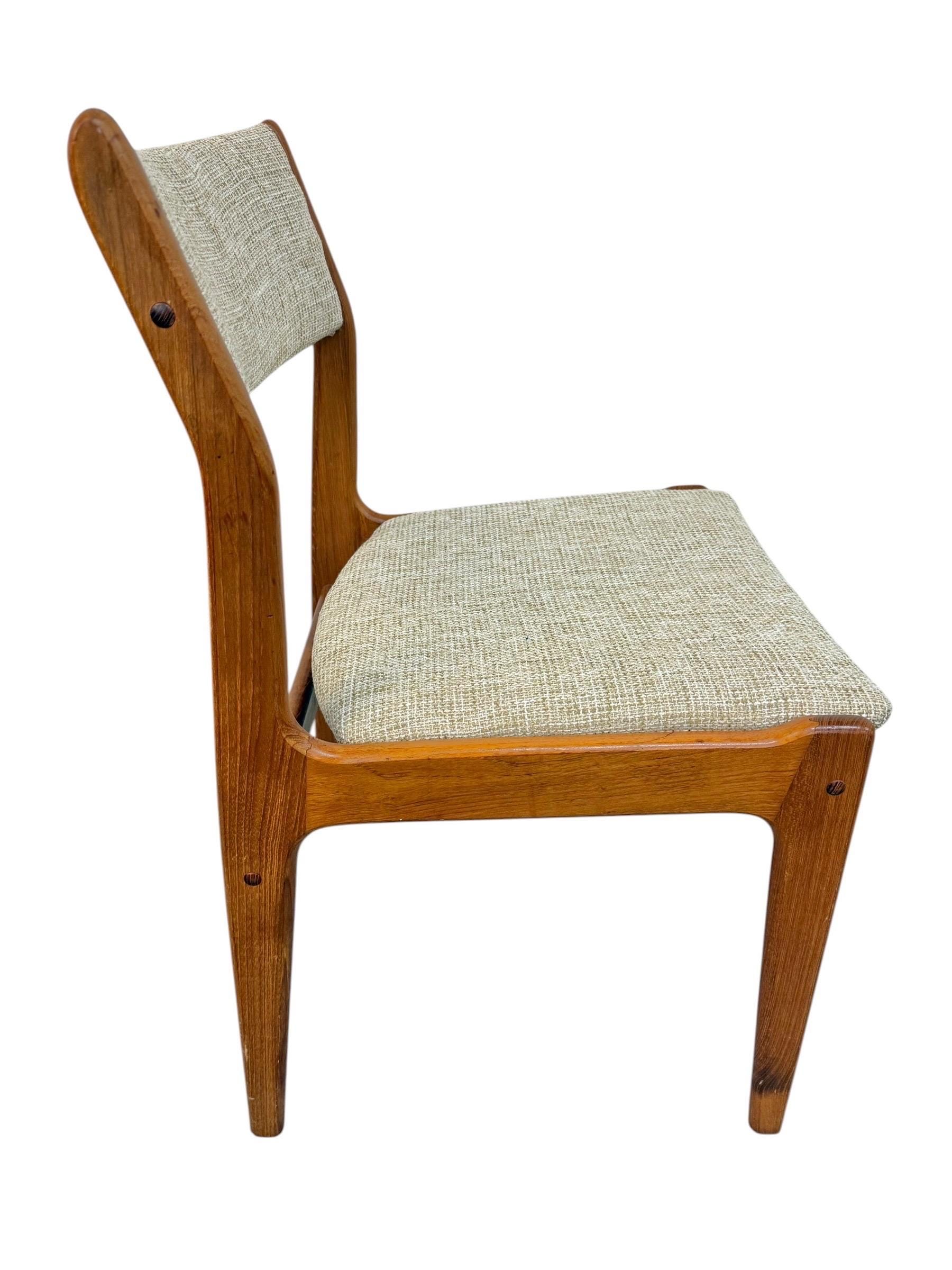 Mid-Century Danish Modern Teak Dining Chairs - Set of 6 - Image 2