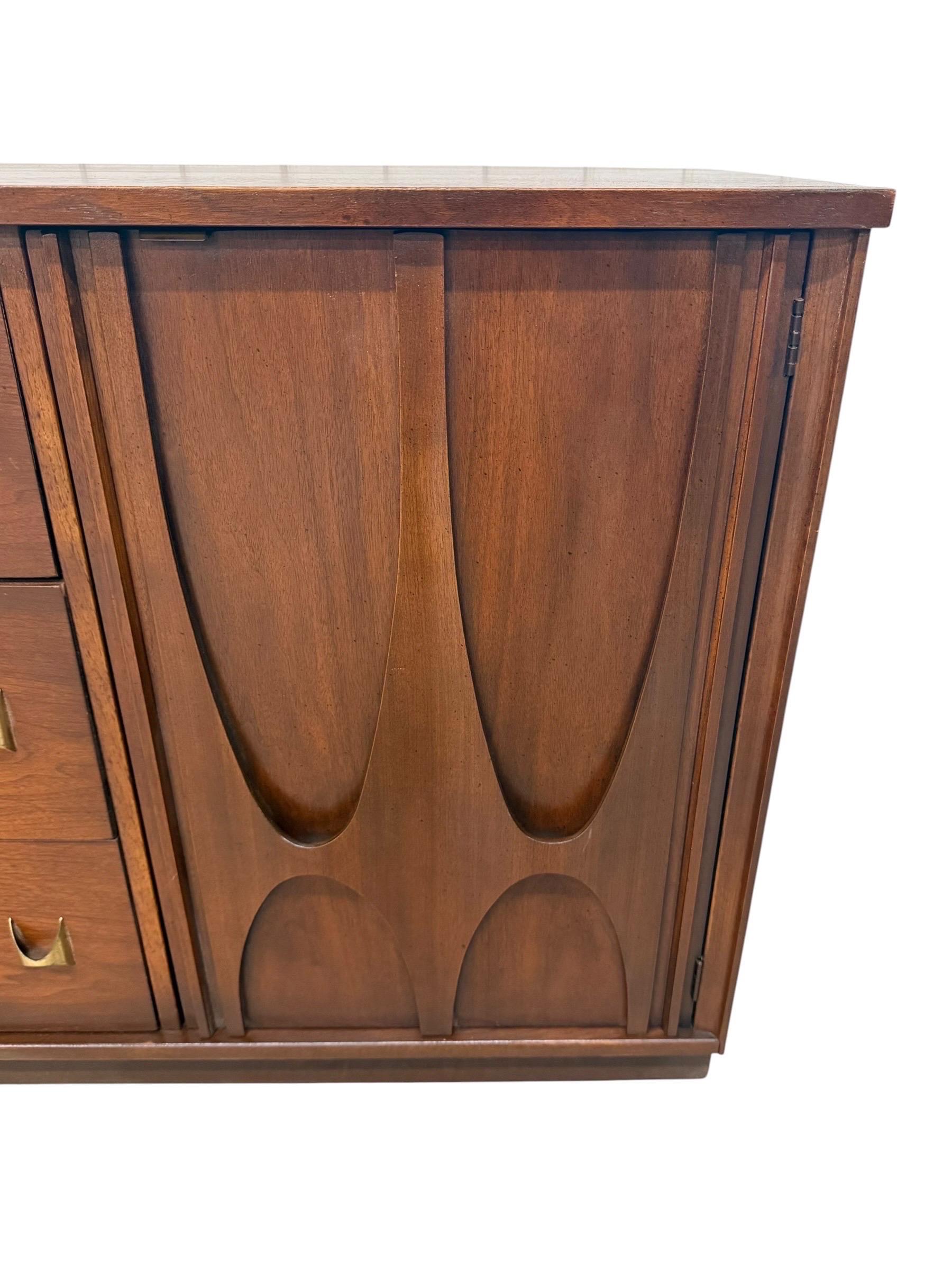 Mid-Century Modern Broyhill Brasilia Walnut Dresser - Image 10