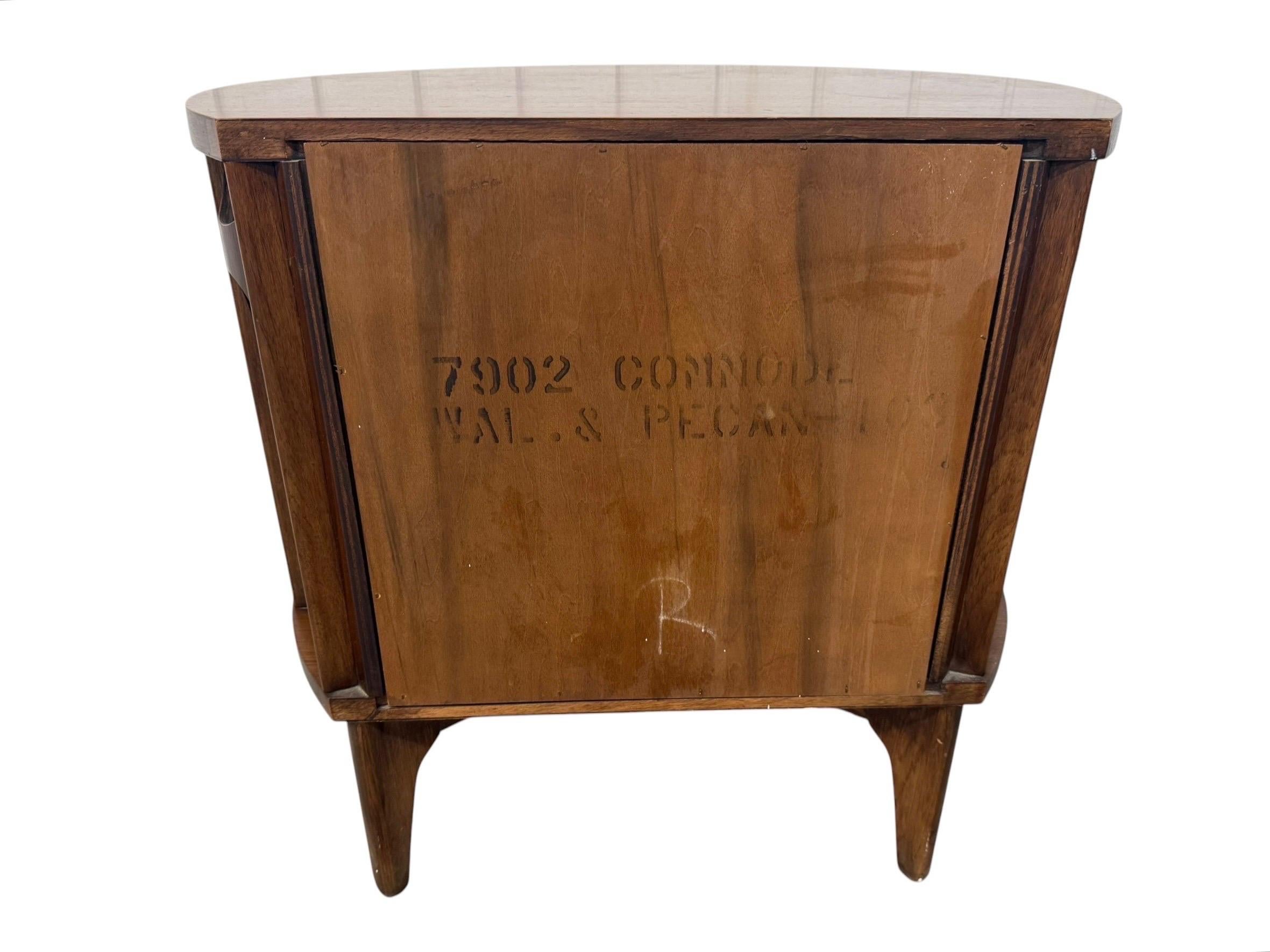 Mid-Century Modern Kent Coffey "Perspecta" Walnut Commode Nightstands - Set of 2 - Image 11
