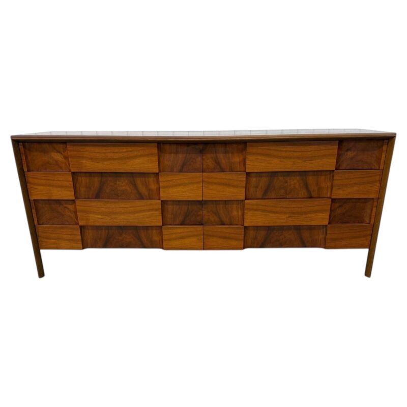 Mid-Century Swedish Modern Edmond Spence Brutalist 8-Drawer Dresser