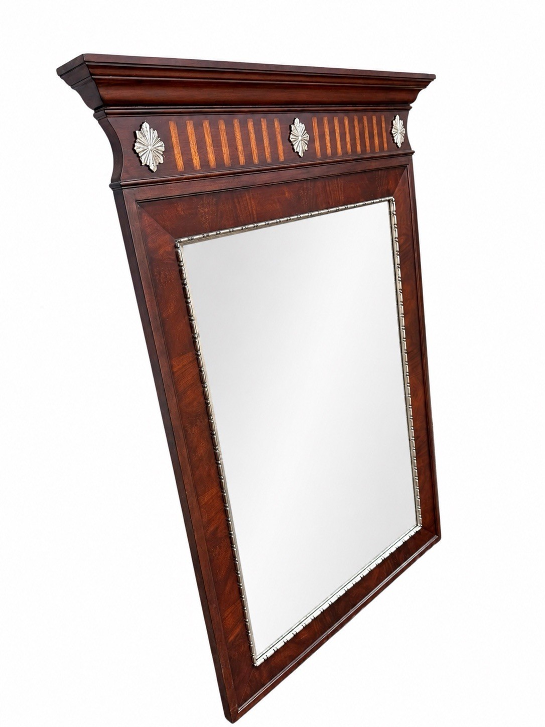 Vintage Ethan Allen Mahogany Wall Mirror - Image 3