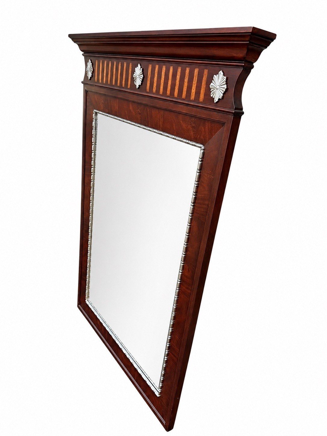 Vintage Ethan Allen Mahogany Wall Mirror - Image 4