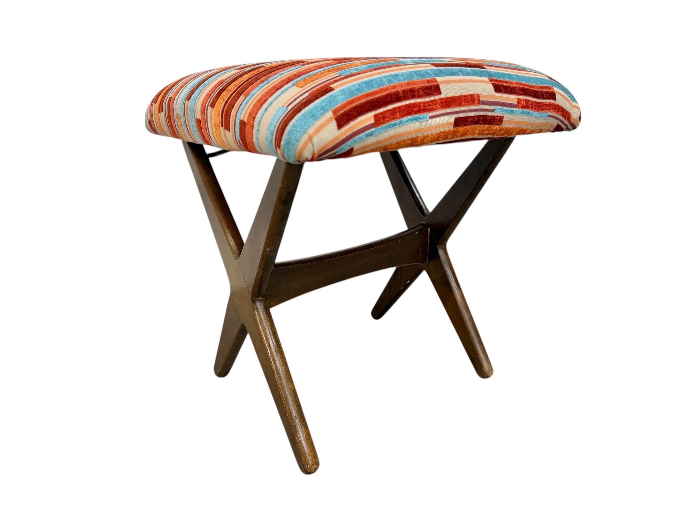 Mid-Century Danish Modern DUX Ottoman - Restored! - Image 2
