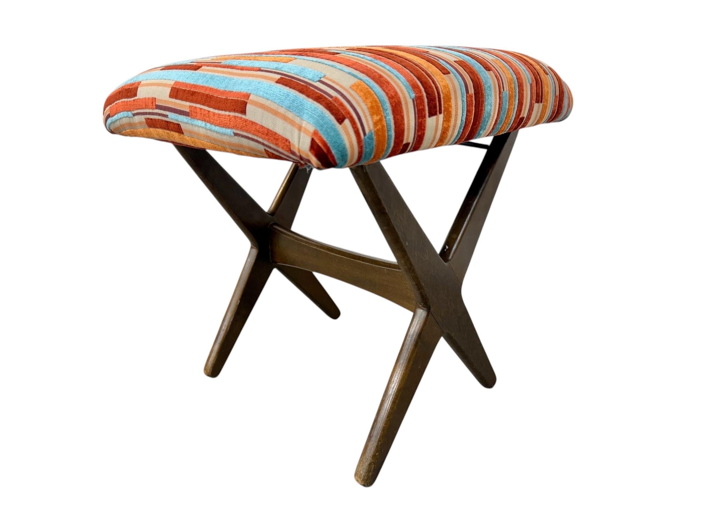 Mid-Century Danish Modern DUX Ottoman - Restored! - Image 3